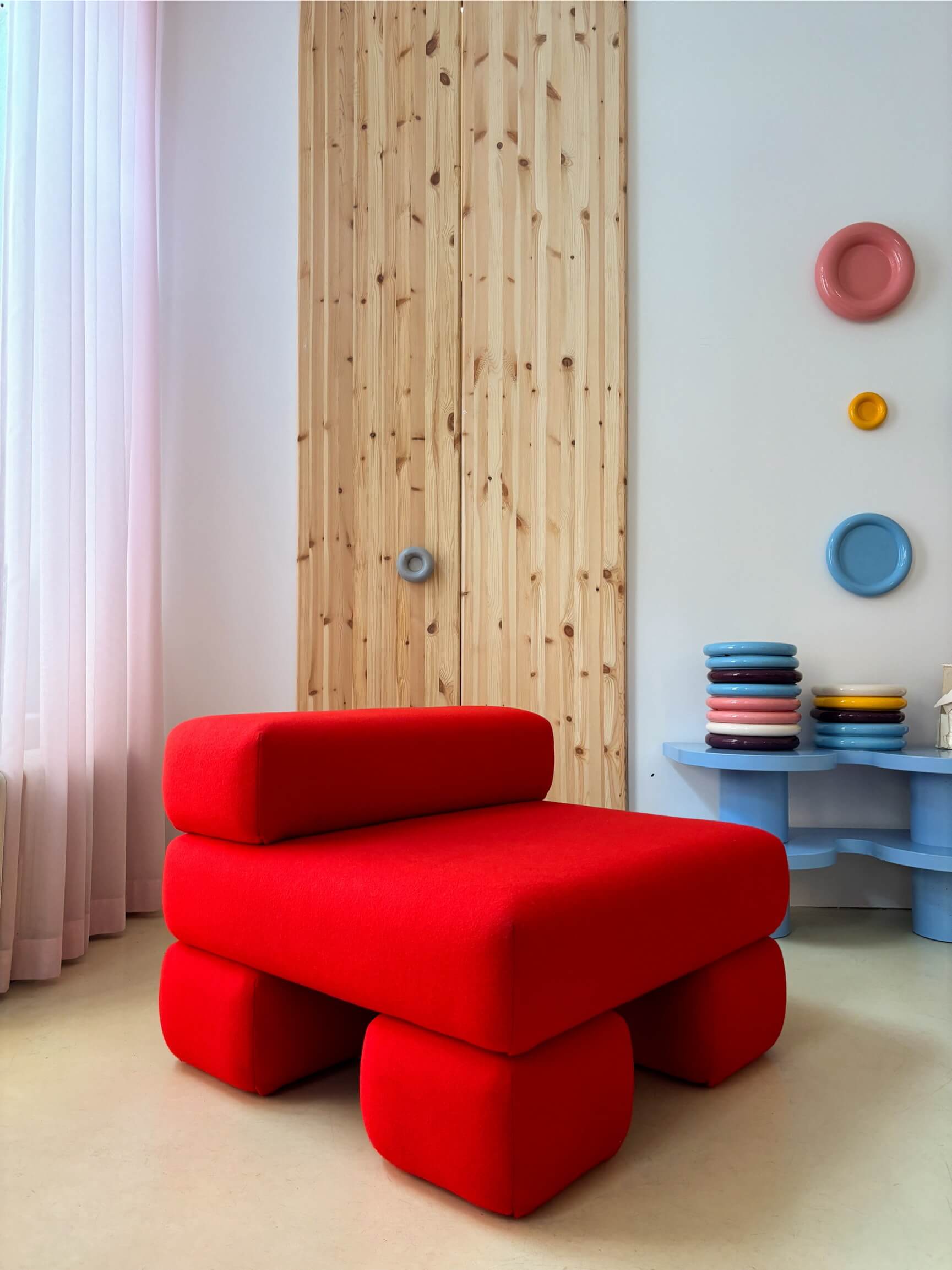 Blob Sofa Red