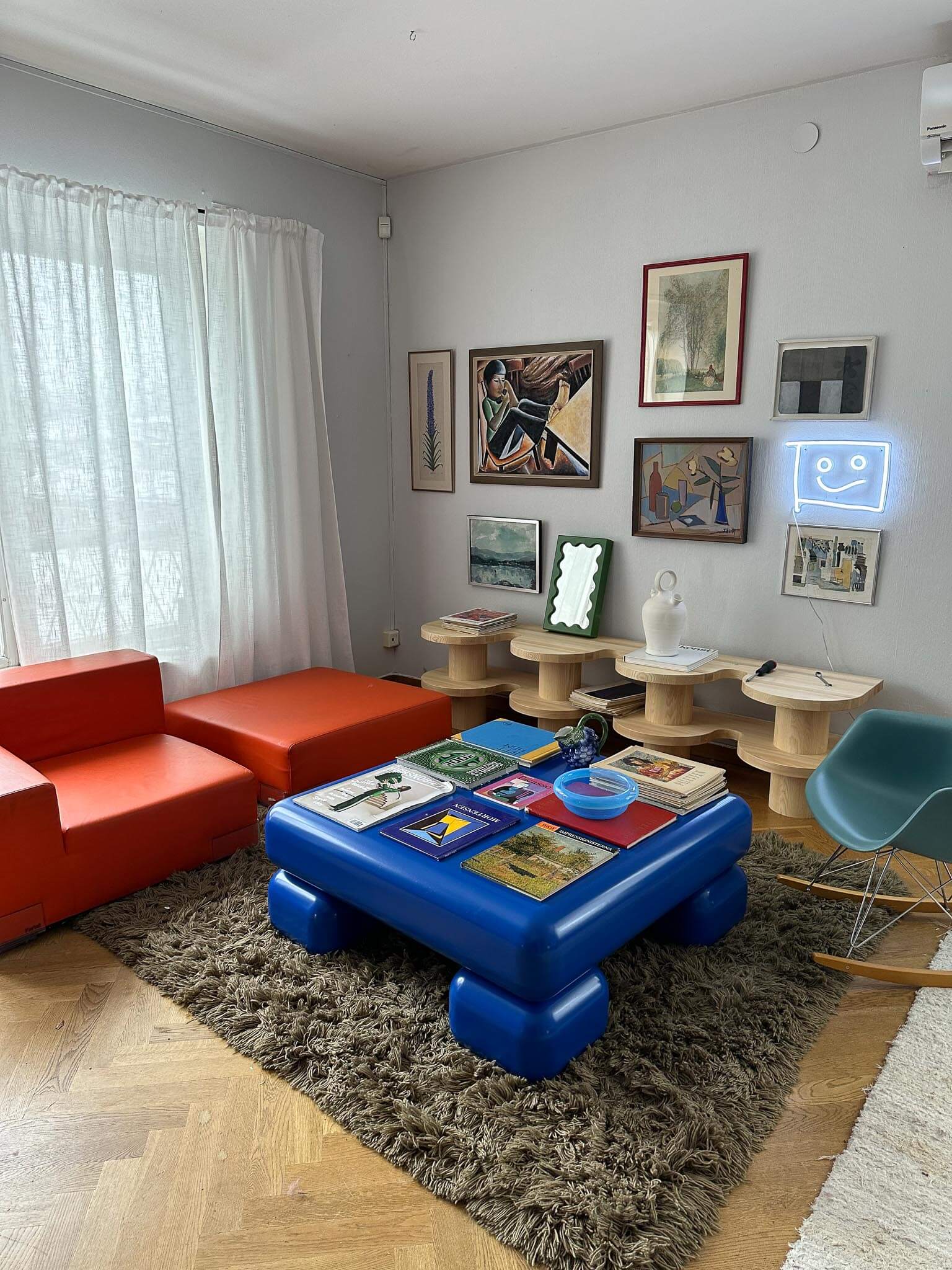 Blob Table Cobalt Blue