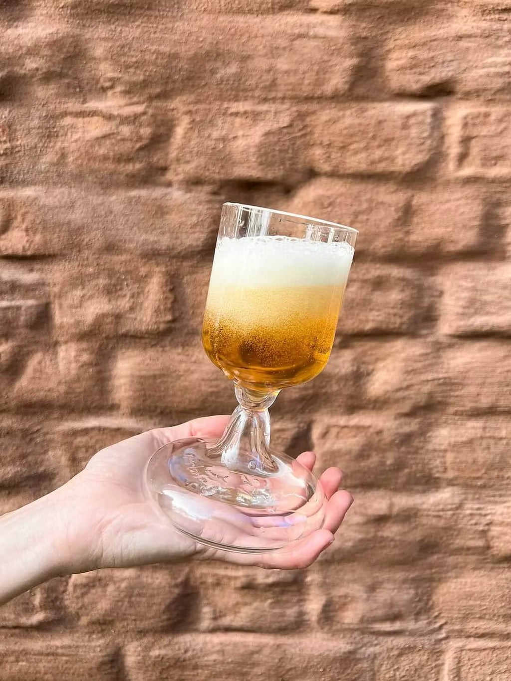 Chunky Beer Glass Transparent