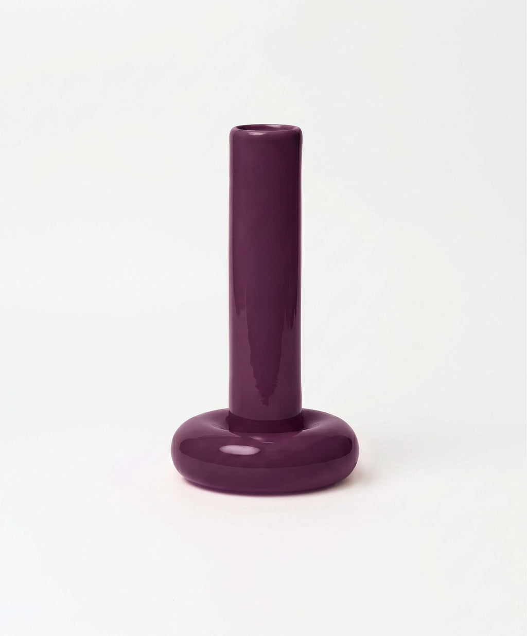 Chunky Candle Holder Purple