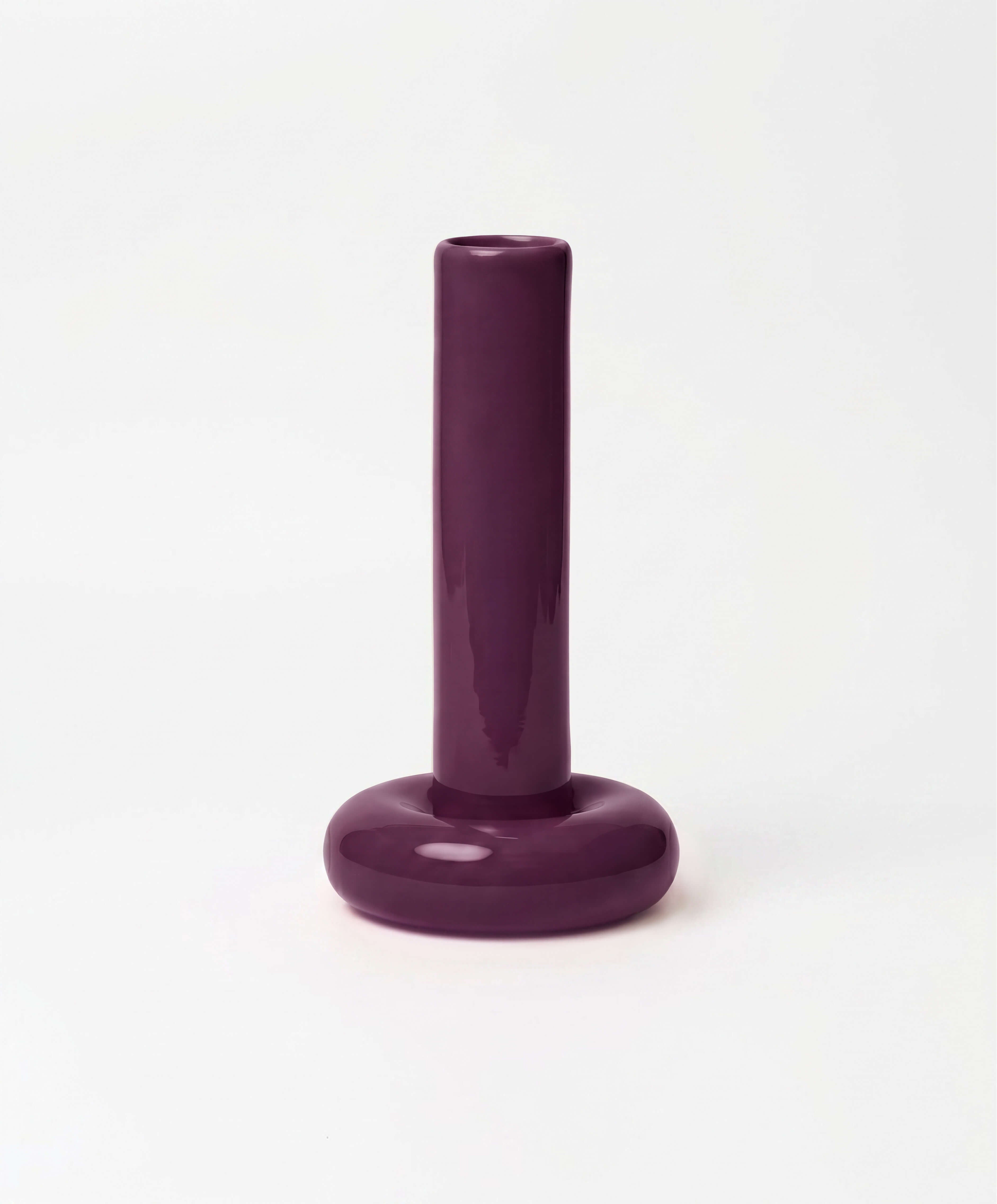 Chunky Candle Holder Purple