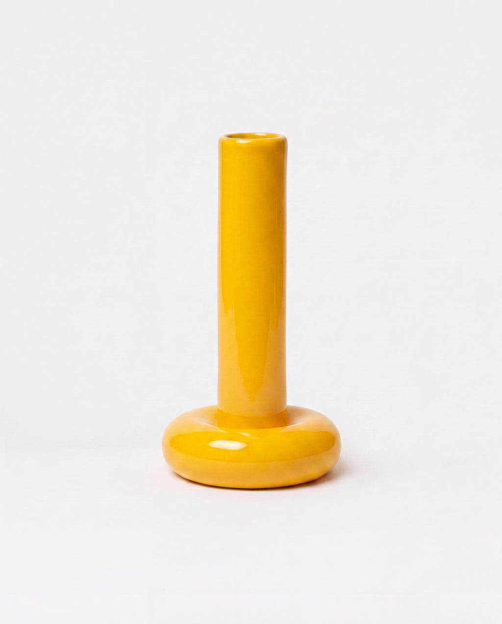 Chunky Candle Holder Yellow