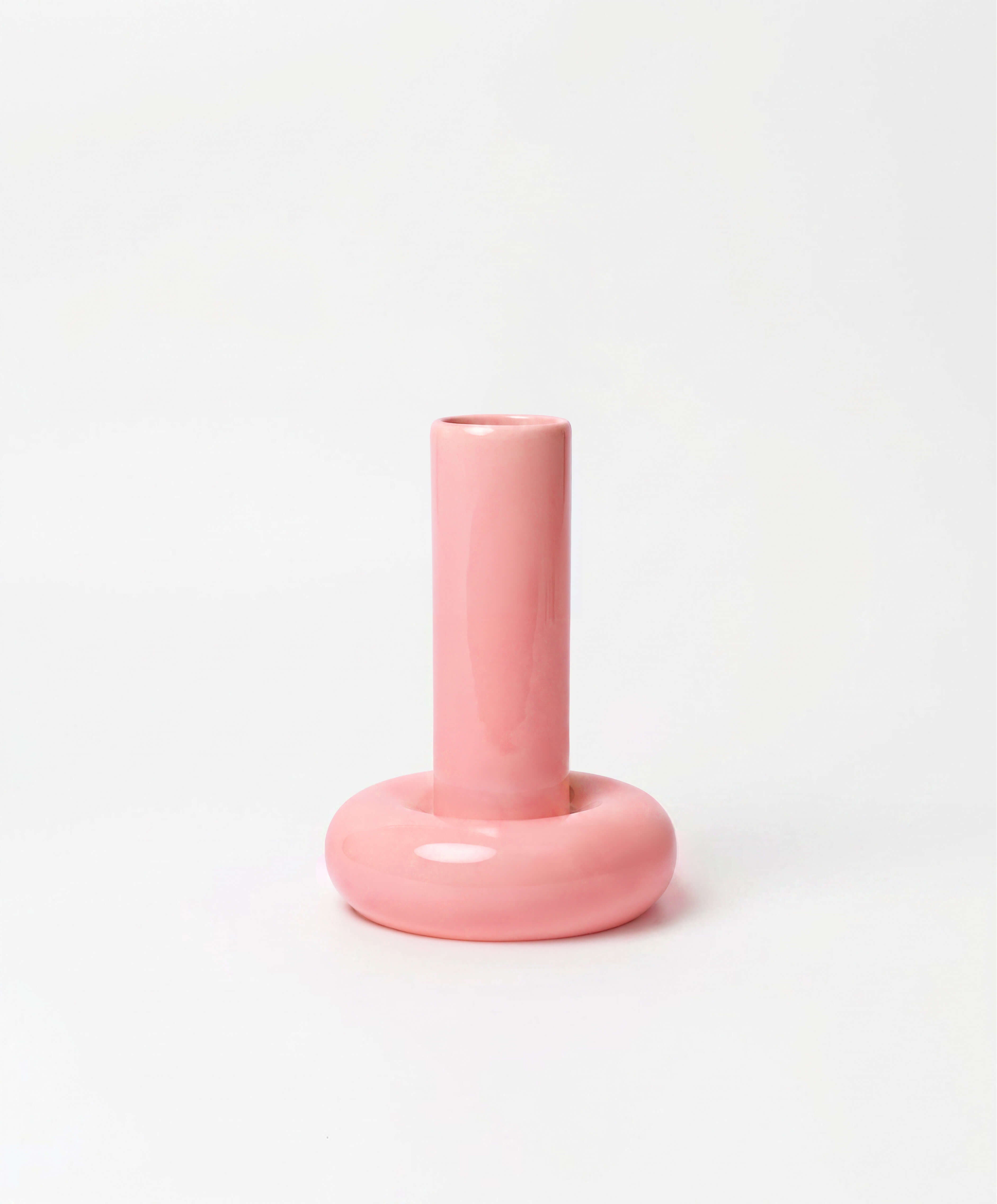 Chunky Candle Holder Pink