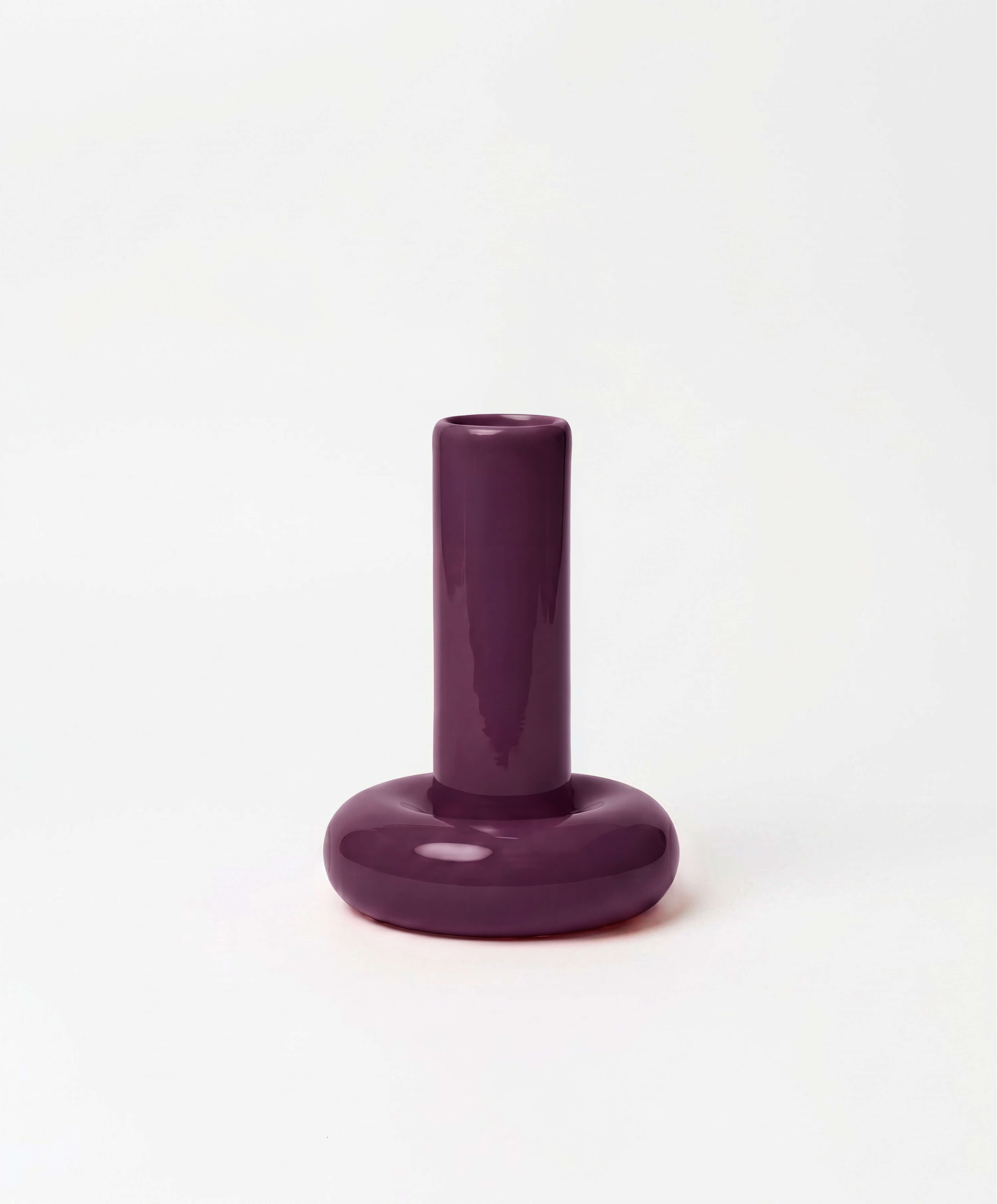 Chunky Candle Holder Purple