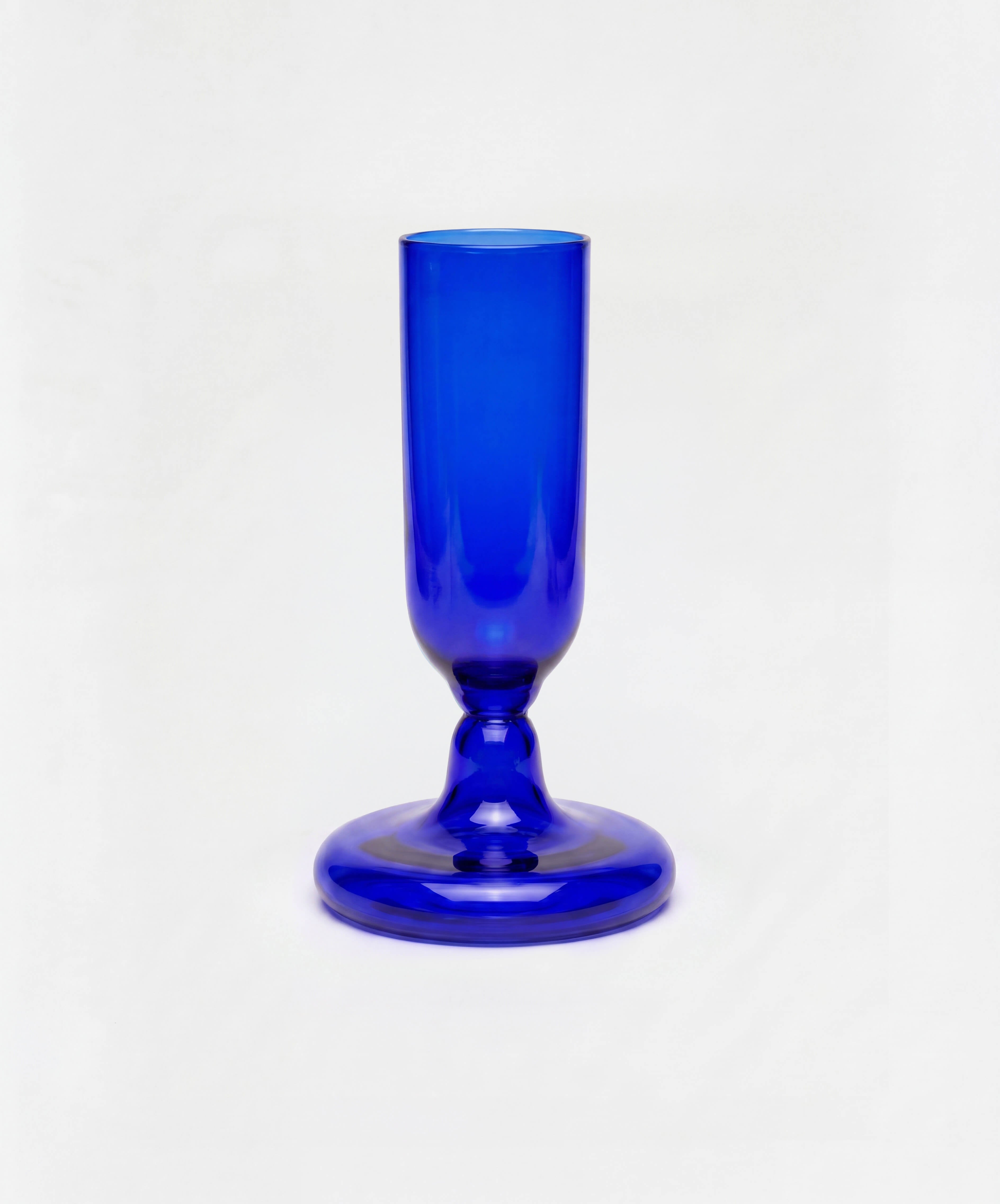 Chunky Champagne Glass Cobalt Blue packshot