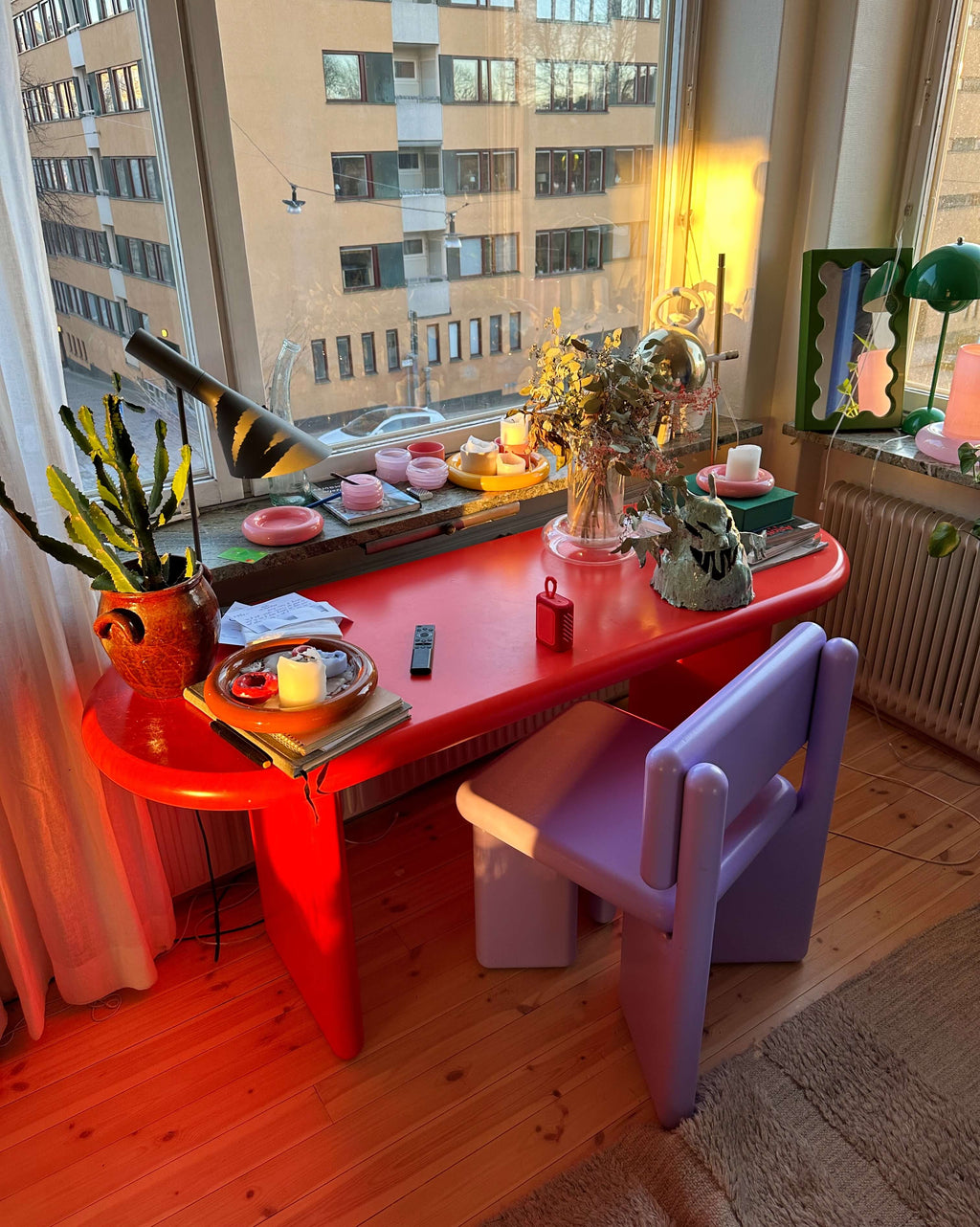 Chunky Desk Red