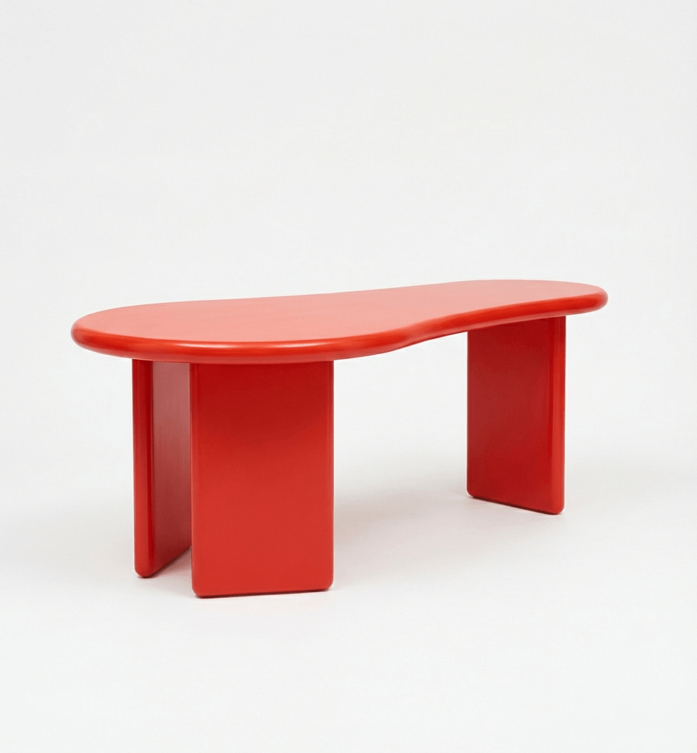 Chunky Desk II Bright Red