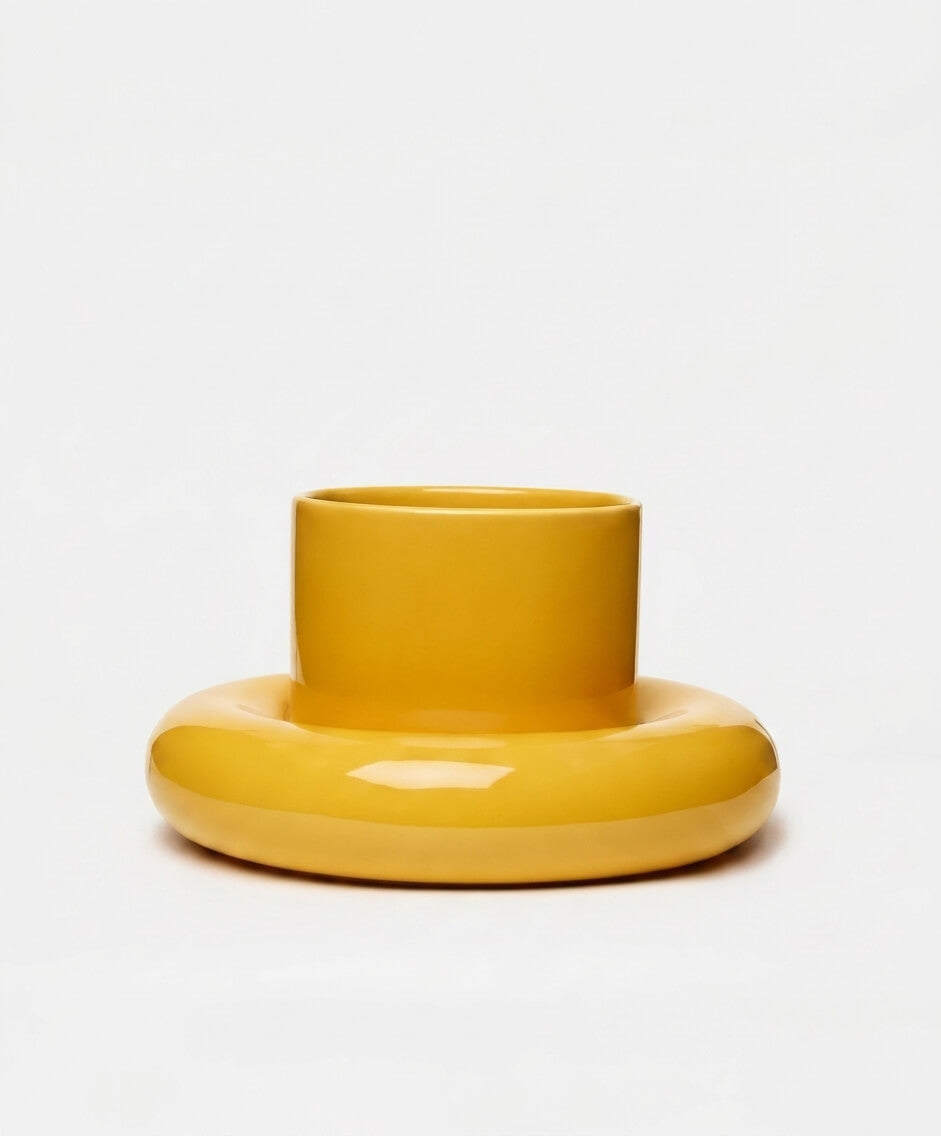 Chunky Flower Pot Yellow packshot
