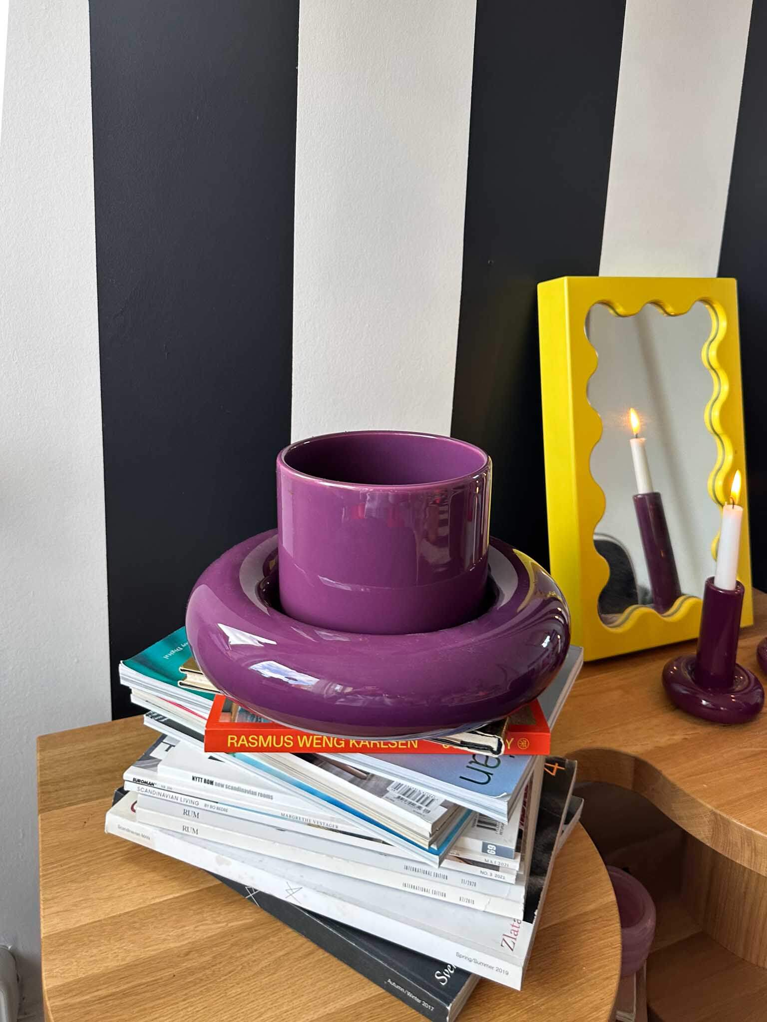 Chunky Flower Pot Purple