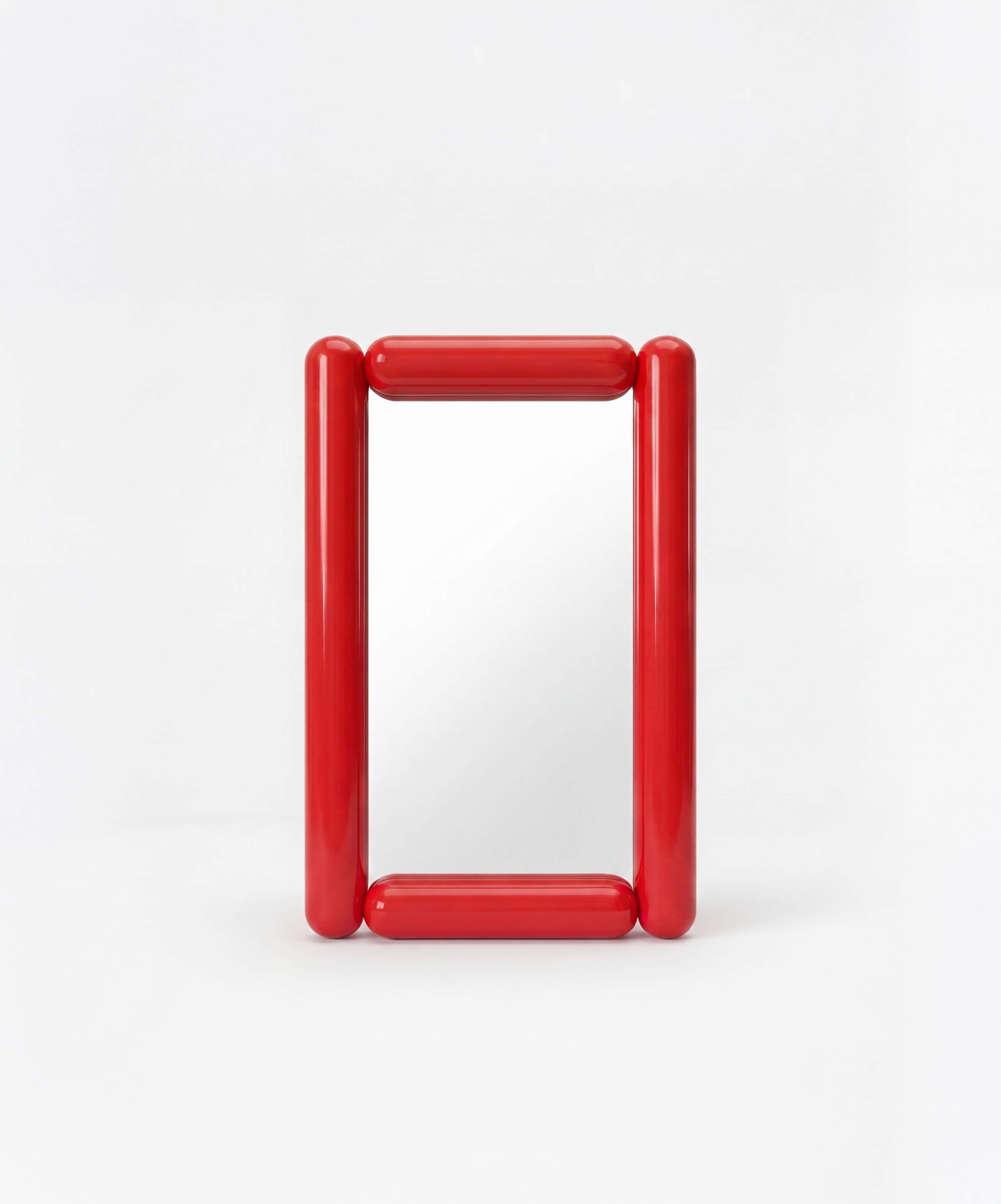 Chunky Mirror Mini Red