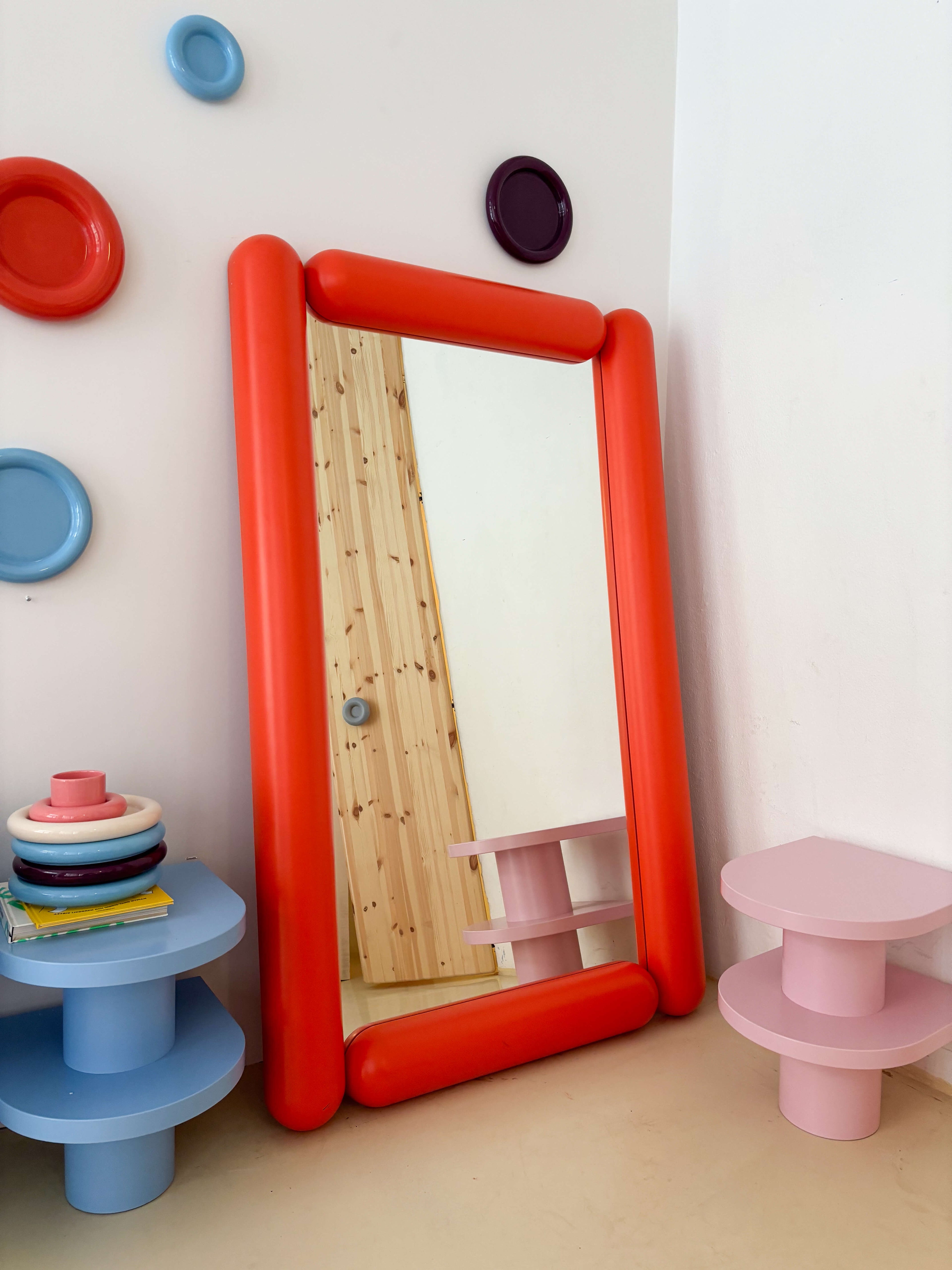 Chunky Mirror Red