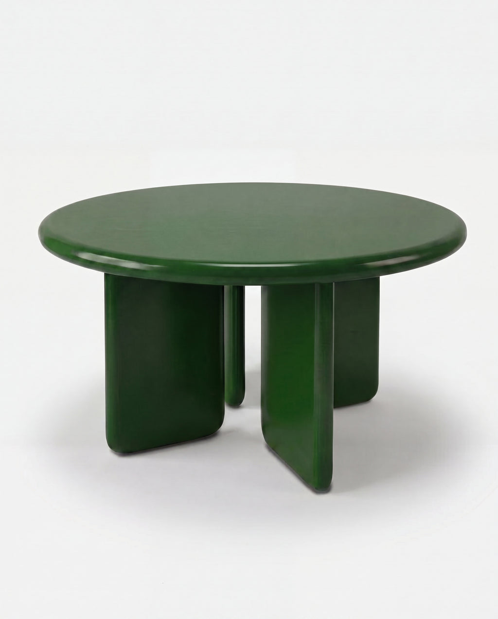 Chunky Round Table Dark Green
