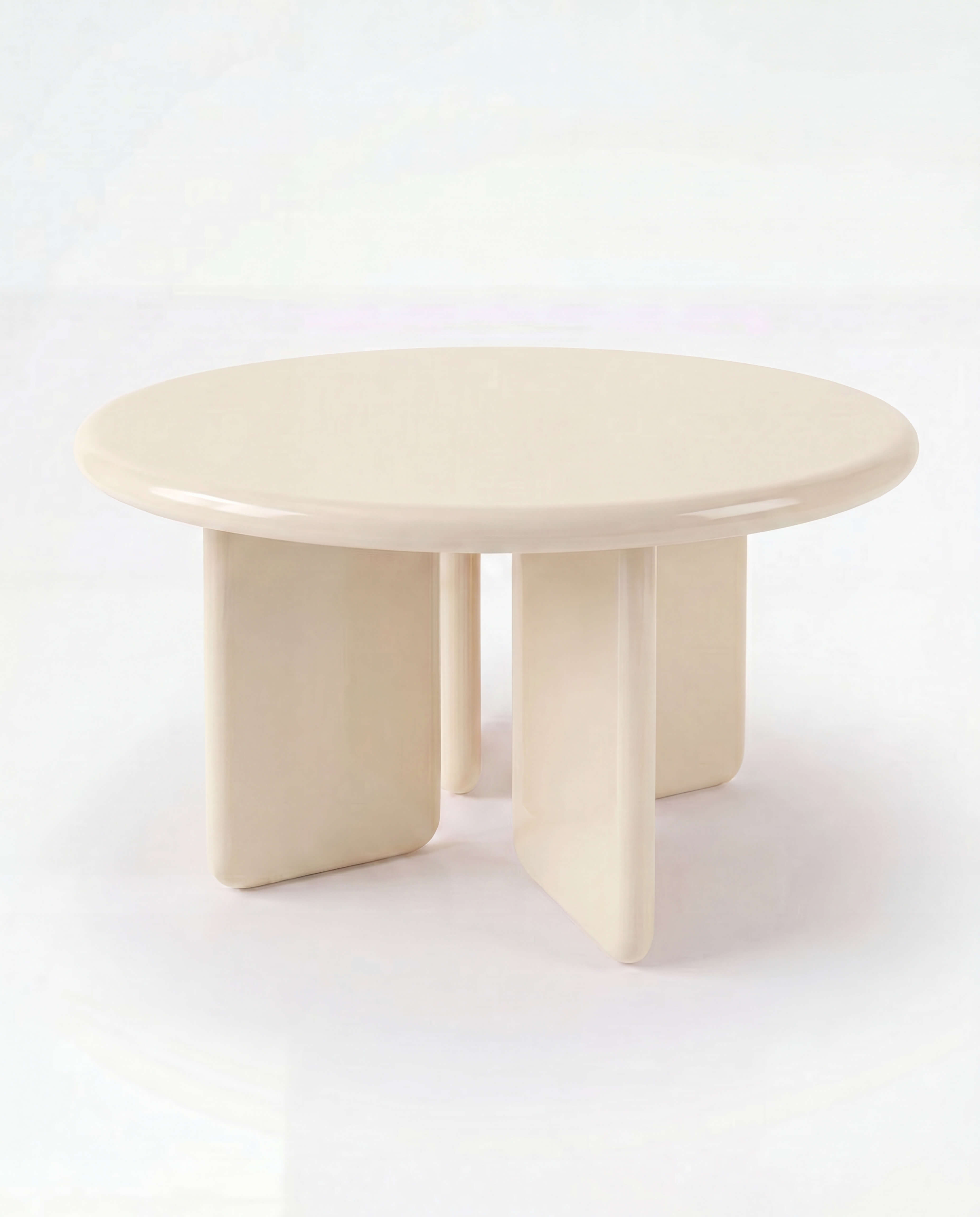 Chunky Round Table Cream