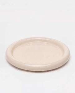 Chunky Serving Plate Cream