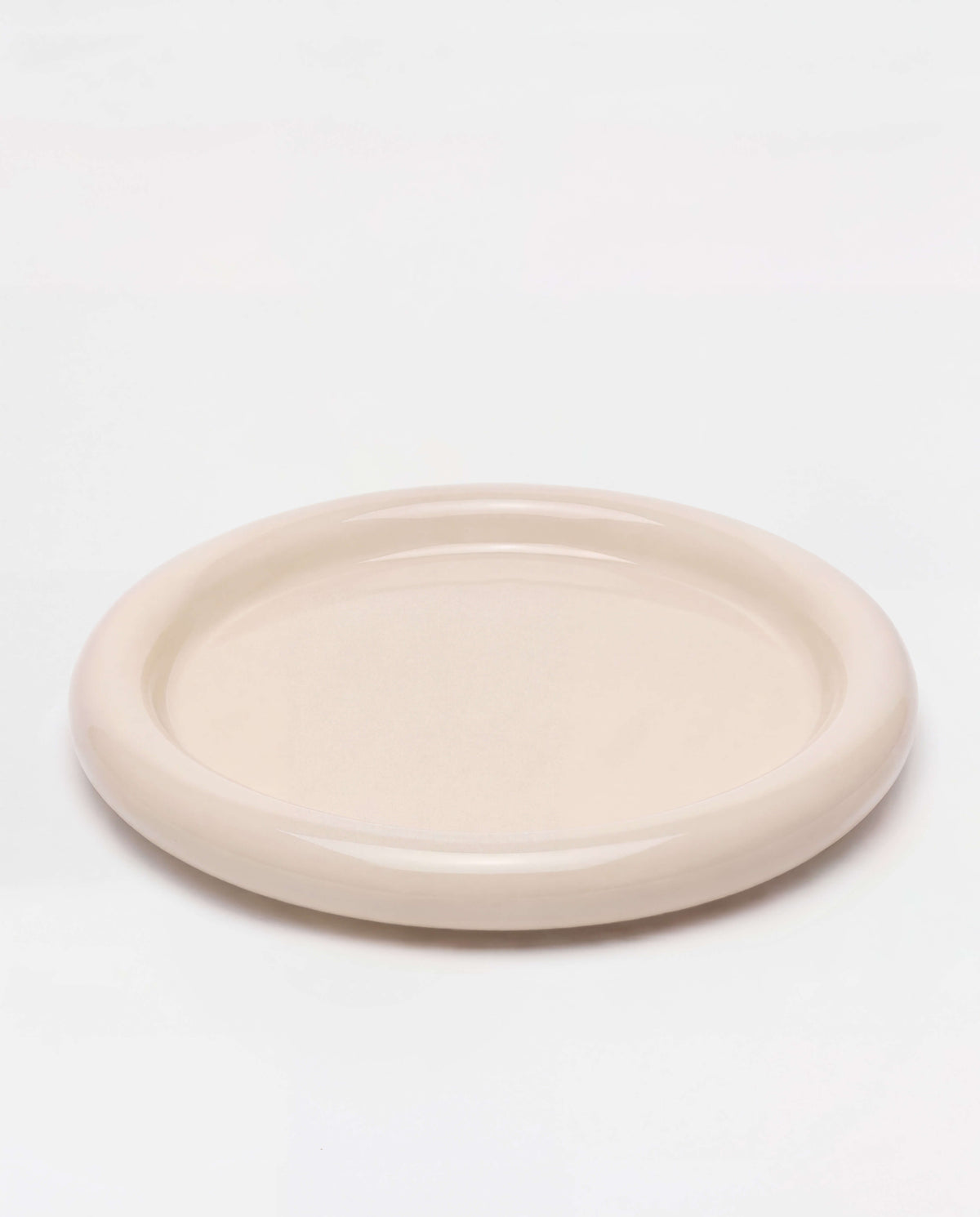 Chunky Serving Plate Cream