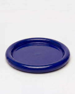 Chunky Serving Plate Cobalt Blue