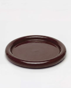 Chunky Serving Plate Dark Brown
