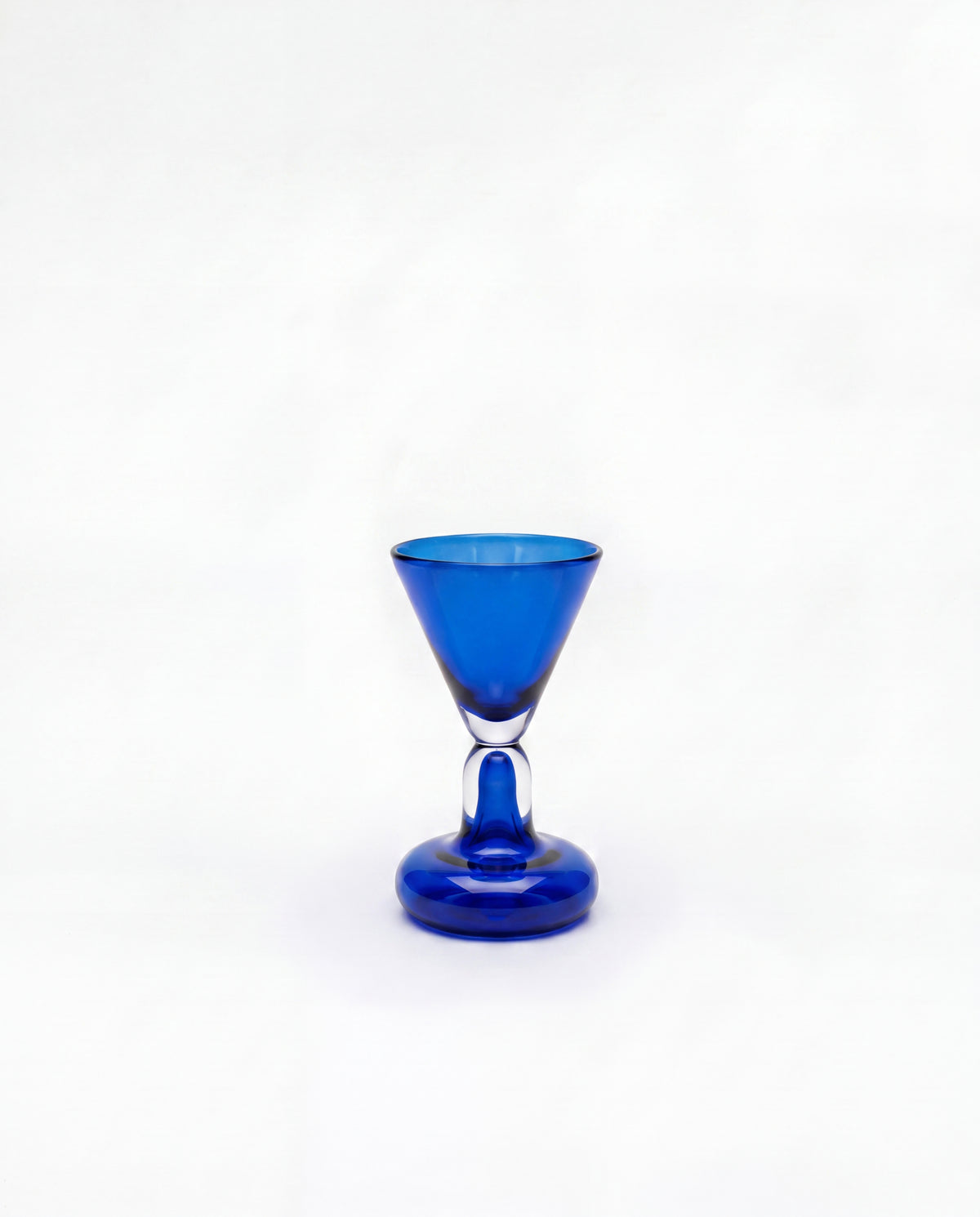 Chunky Shot Glass Cobalt Blue