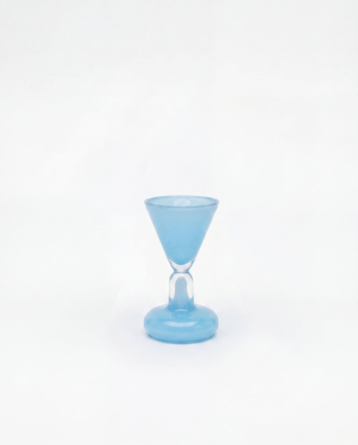Chunky Shot Glass Light Blue