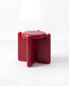 Chunky Stool Burgundy