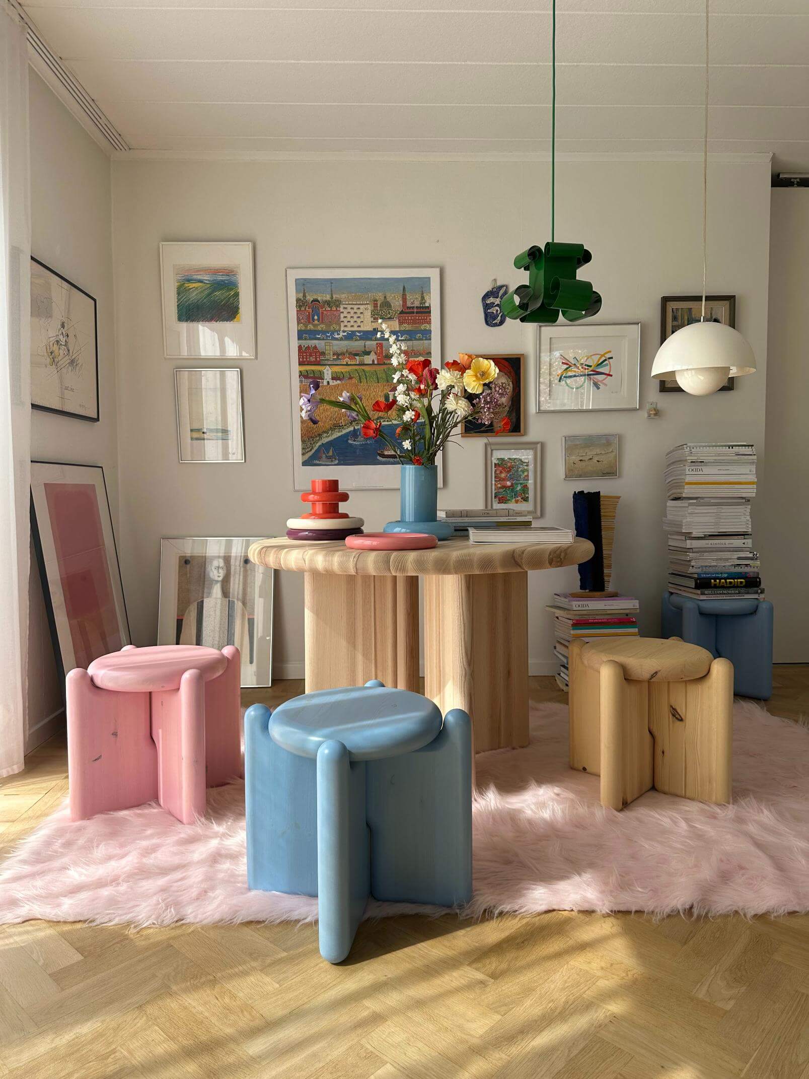 Chunky Stool Pine