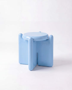 Chunky Stool Light Blue