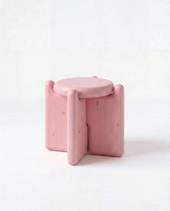 Chunky Stool Stained Pink