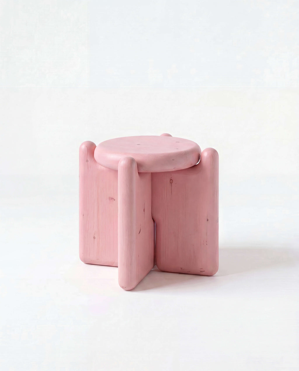 Chunky Stool Stained Pink