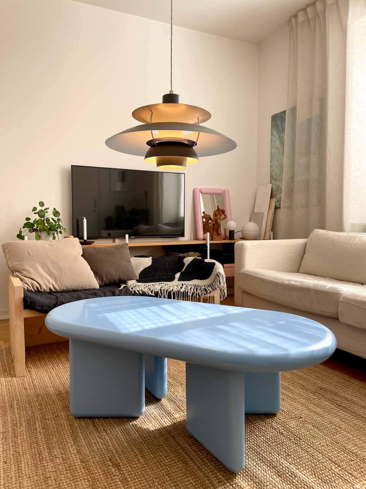 Chunky Table Mini Light Blue
