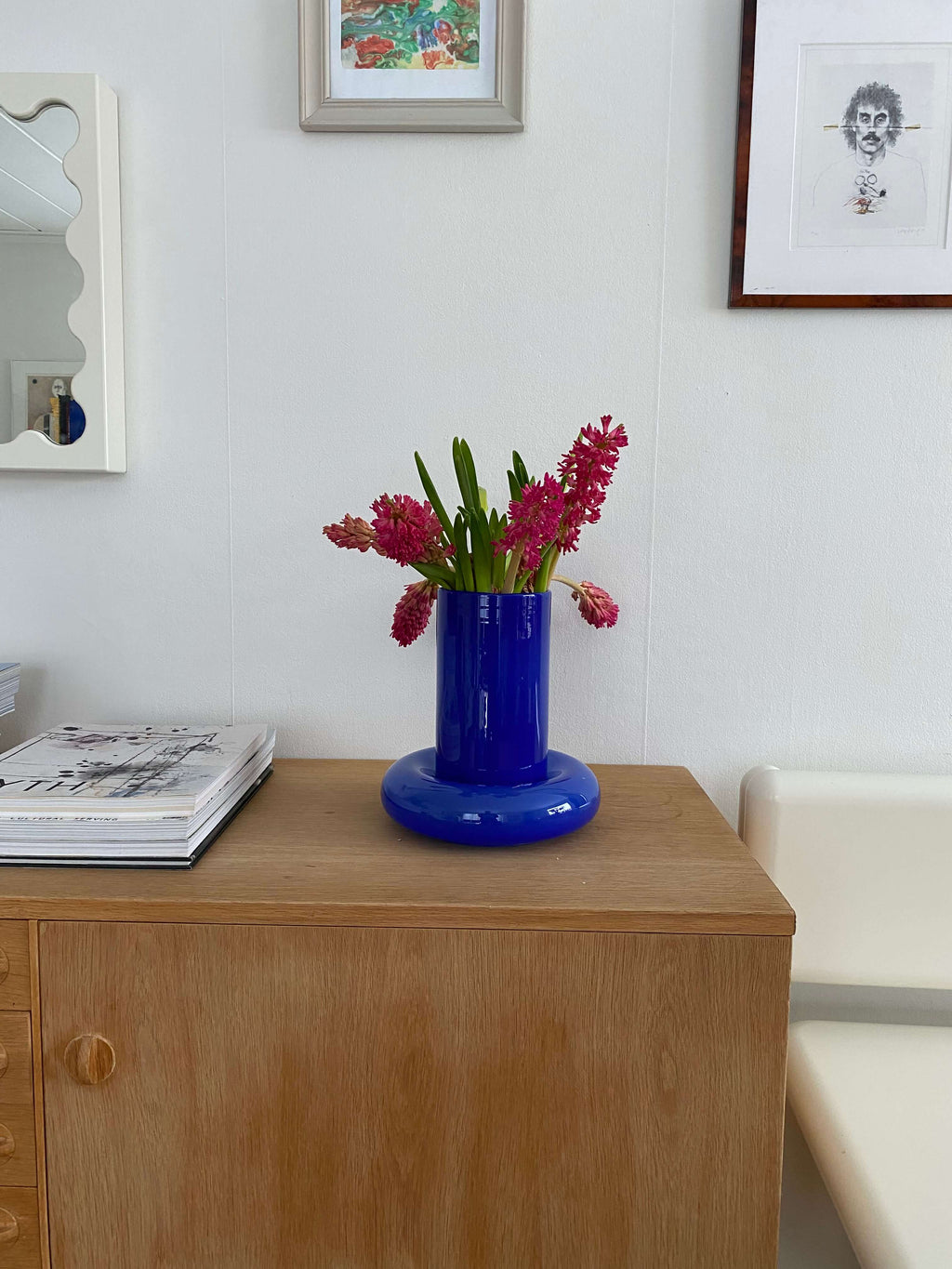Chunky Vase Cobalt Blue