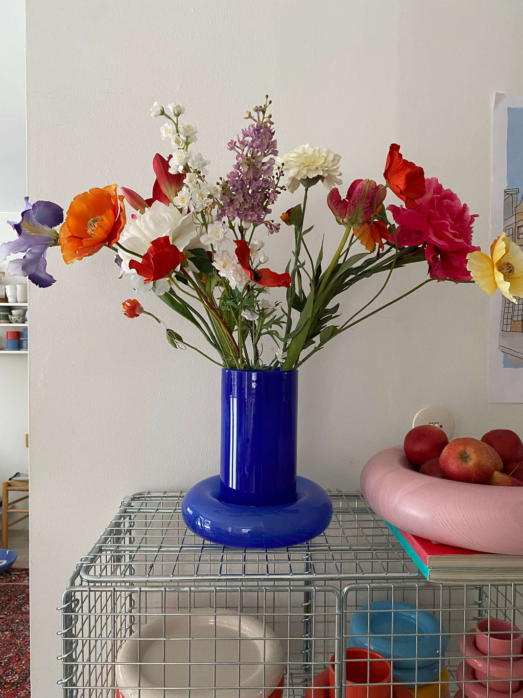 Chunky Vase Cobalt Blue