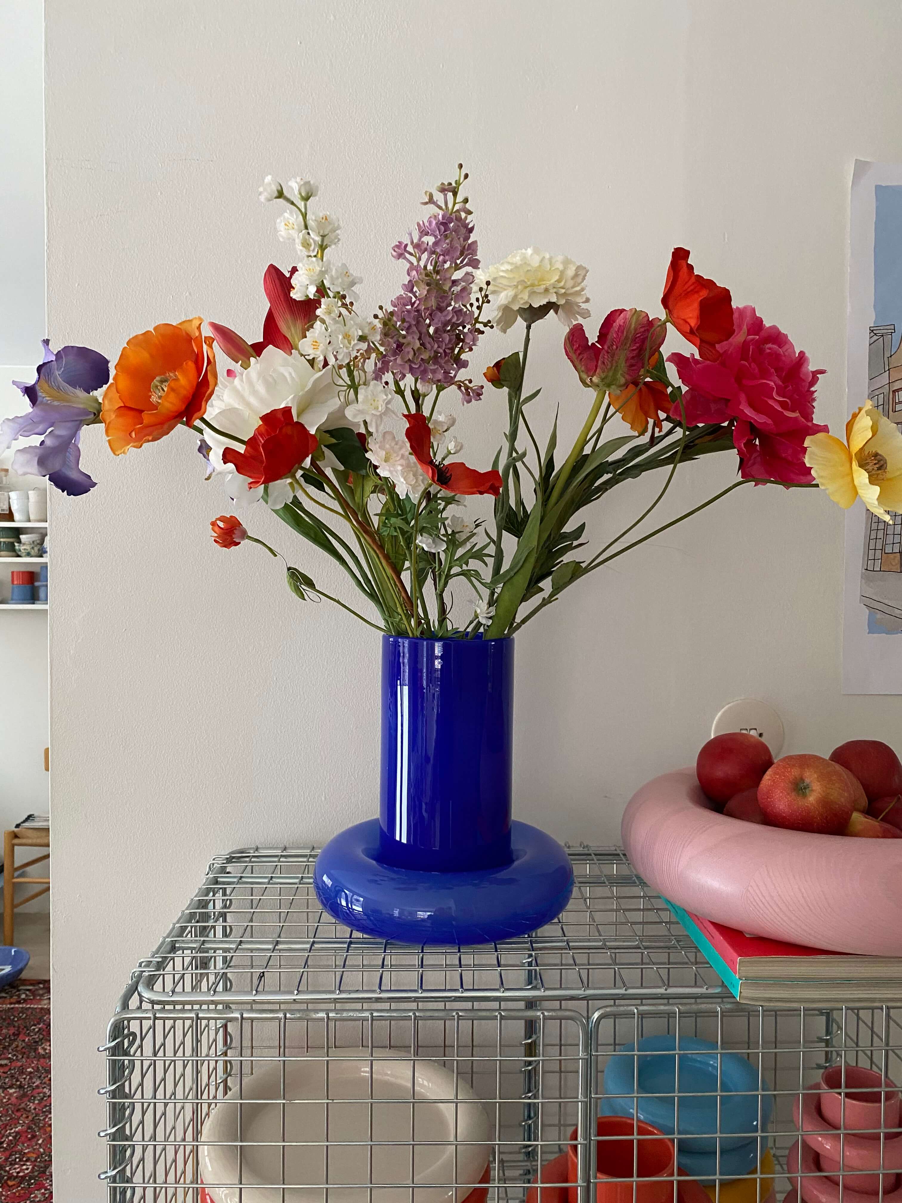 Chunky Vase Cobalt Blue