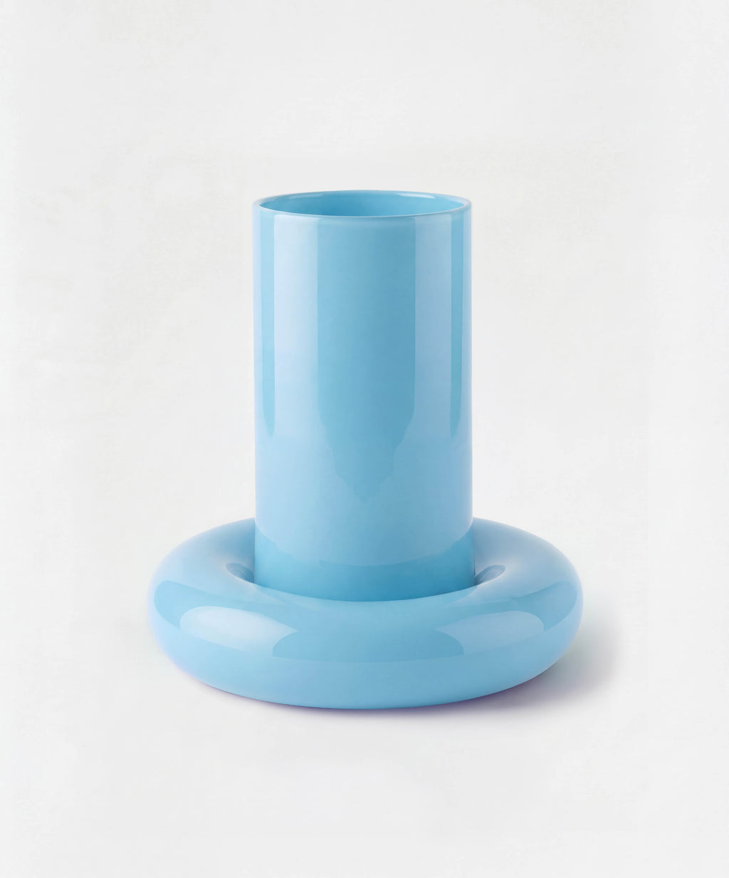 Chunky Vase Light Blue packshot