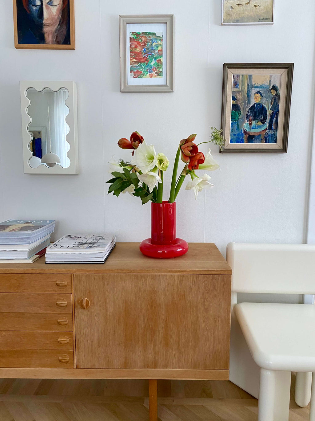 Chunky Vase Red