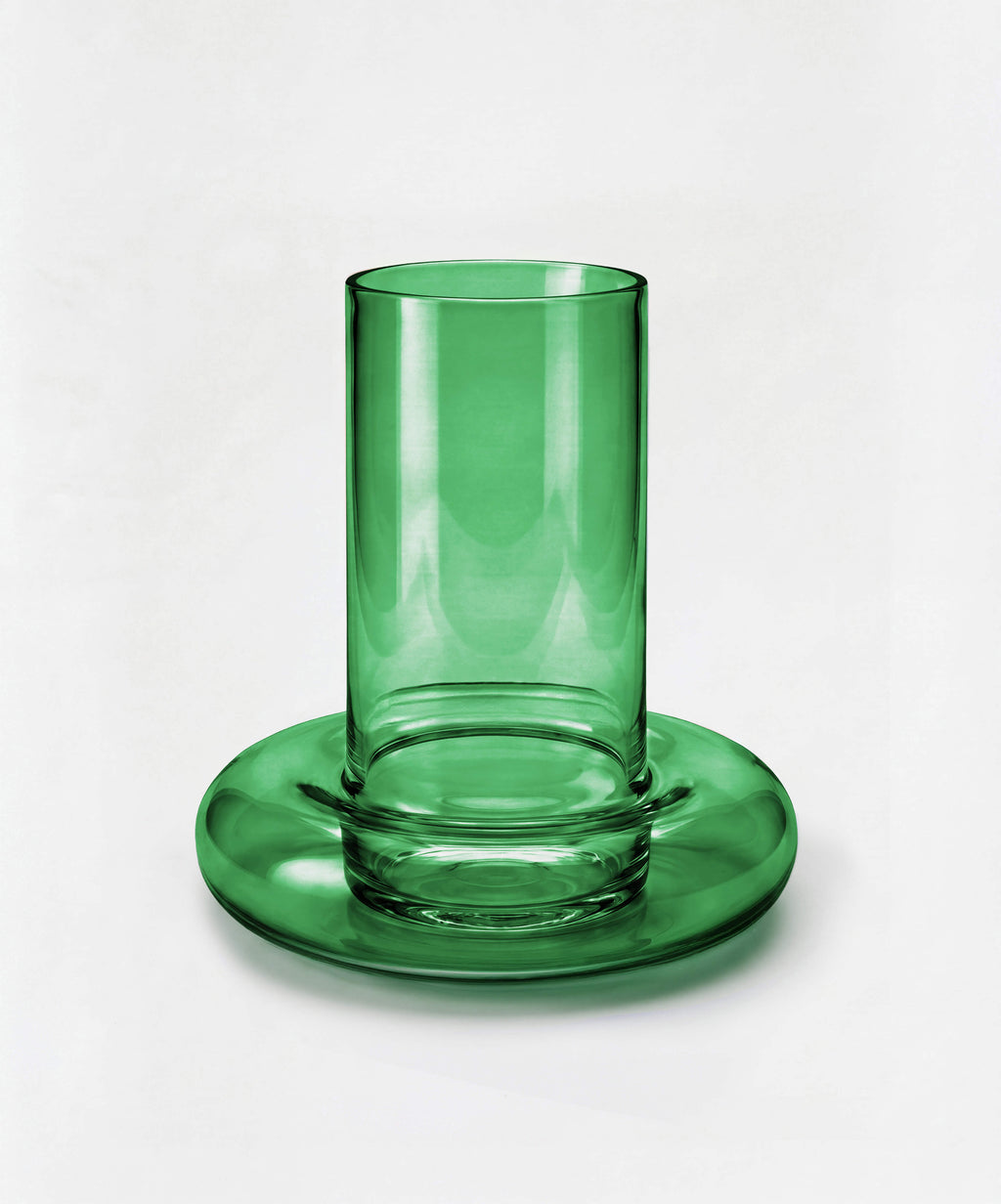 Chunky Vase Transparent Green packshot