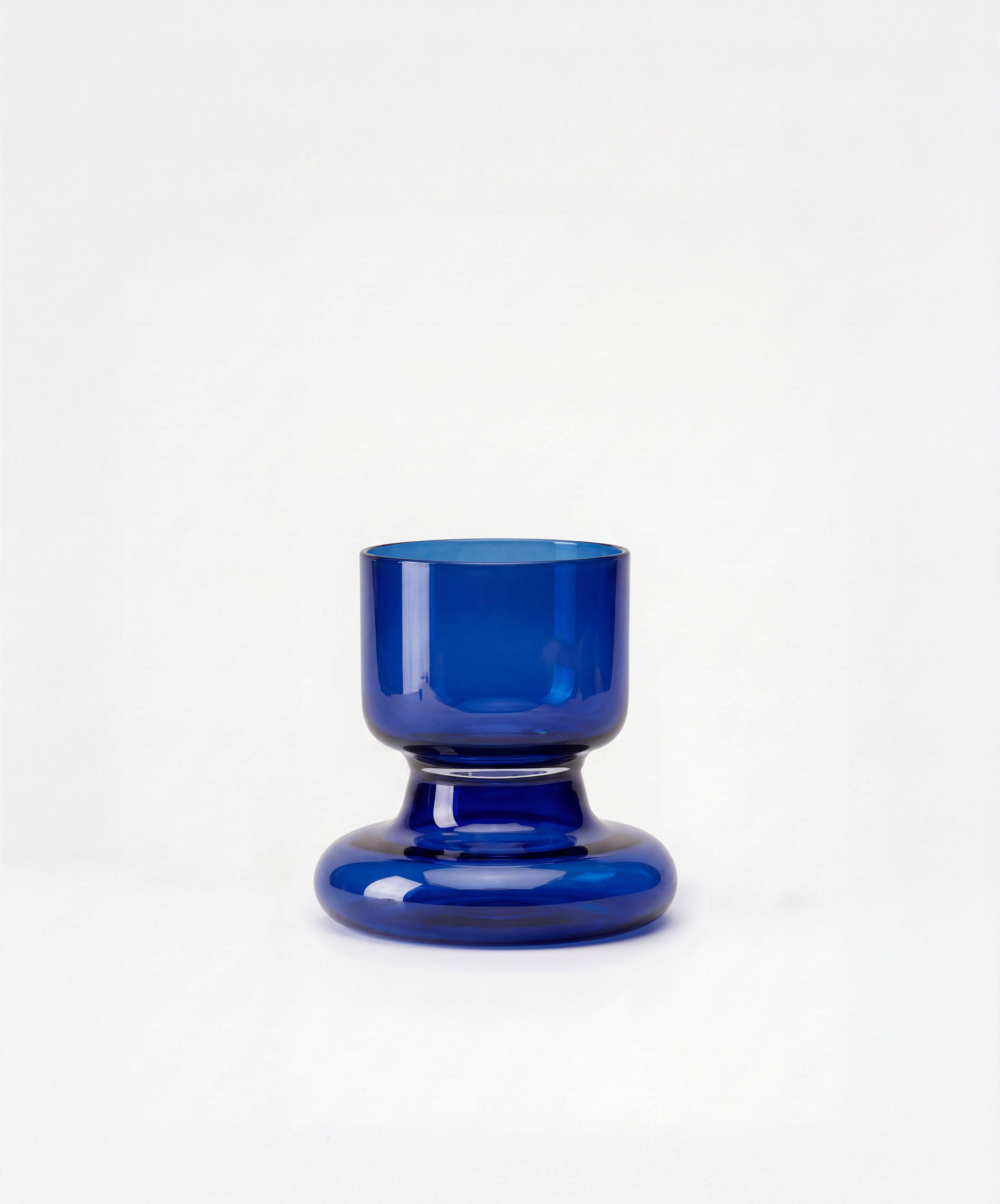 Chunky Water Glass Cobalt Blue packshot