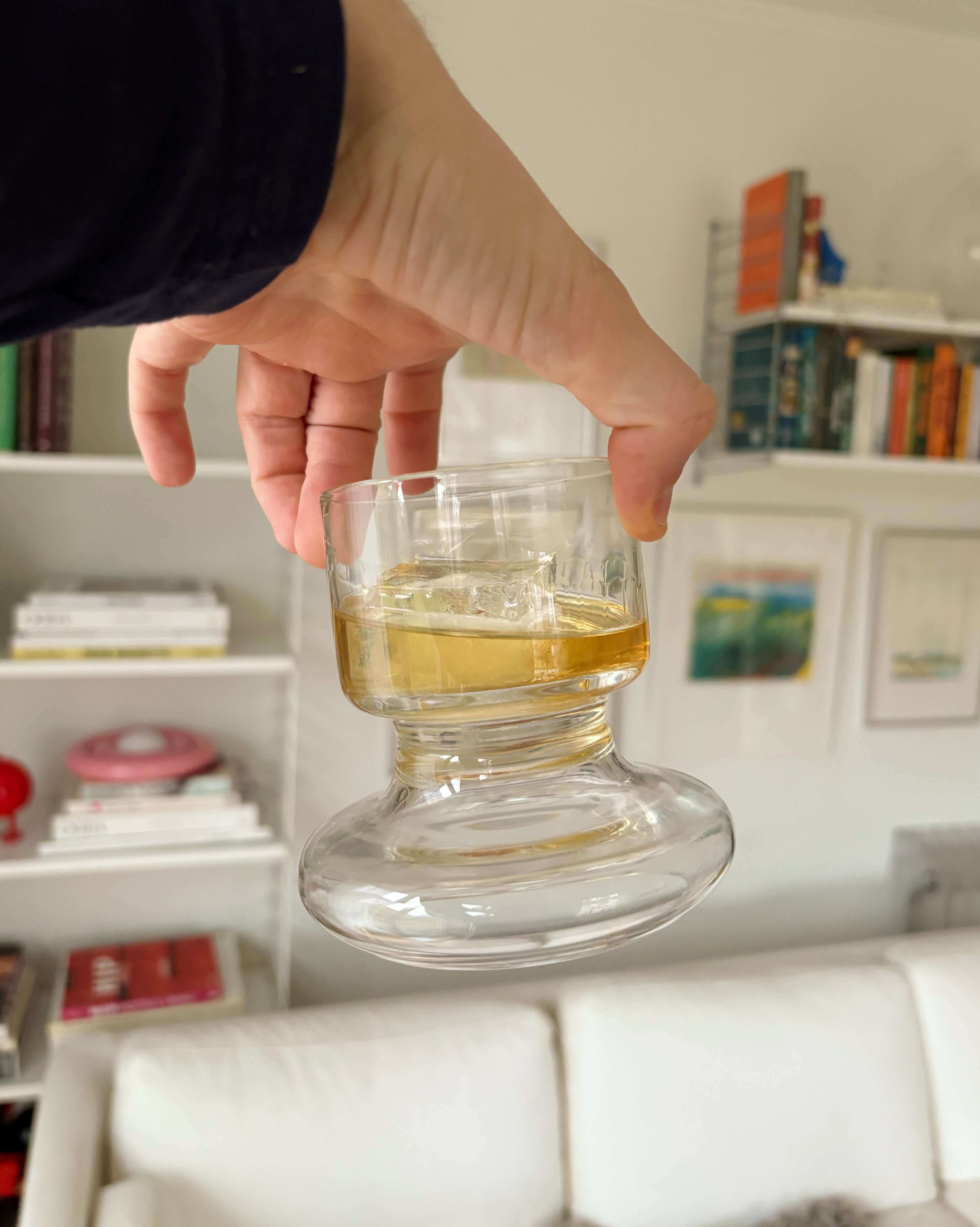 Chunky Water Glass Transparent