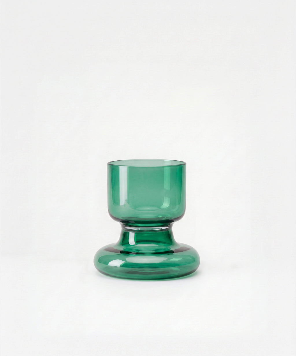 Chunky Water Glass Transparent Green packshot