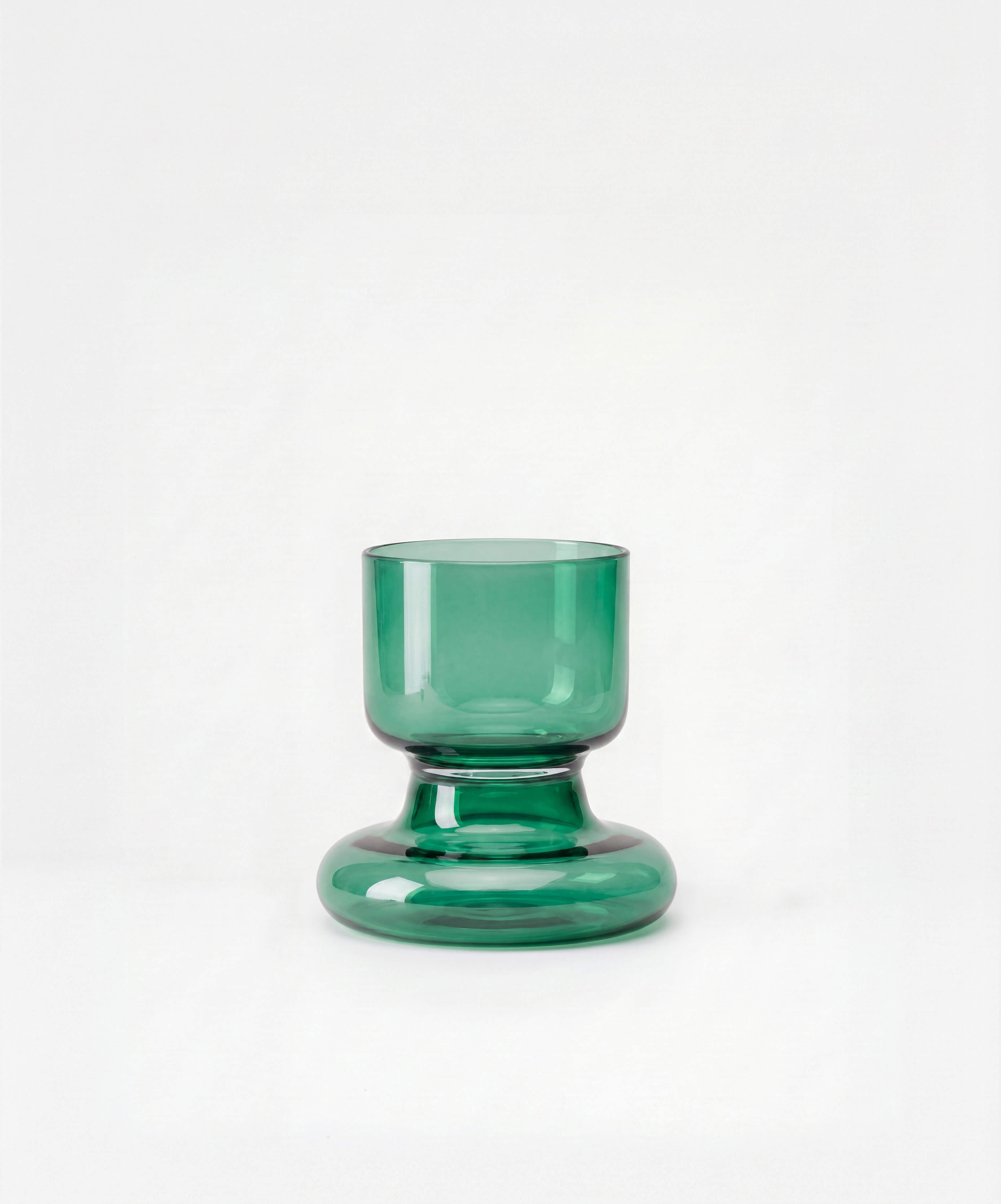 Chunky Water Glass Transparent Green packshot
