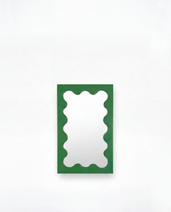 Curvy Mirror Micro Dark Green