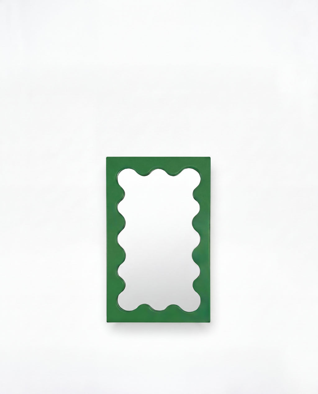 Curvy Mirror Micro Dark Green