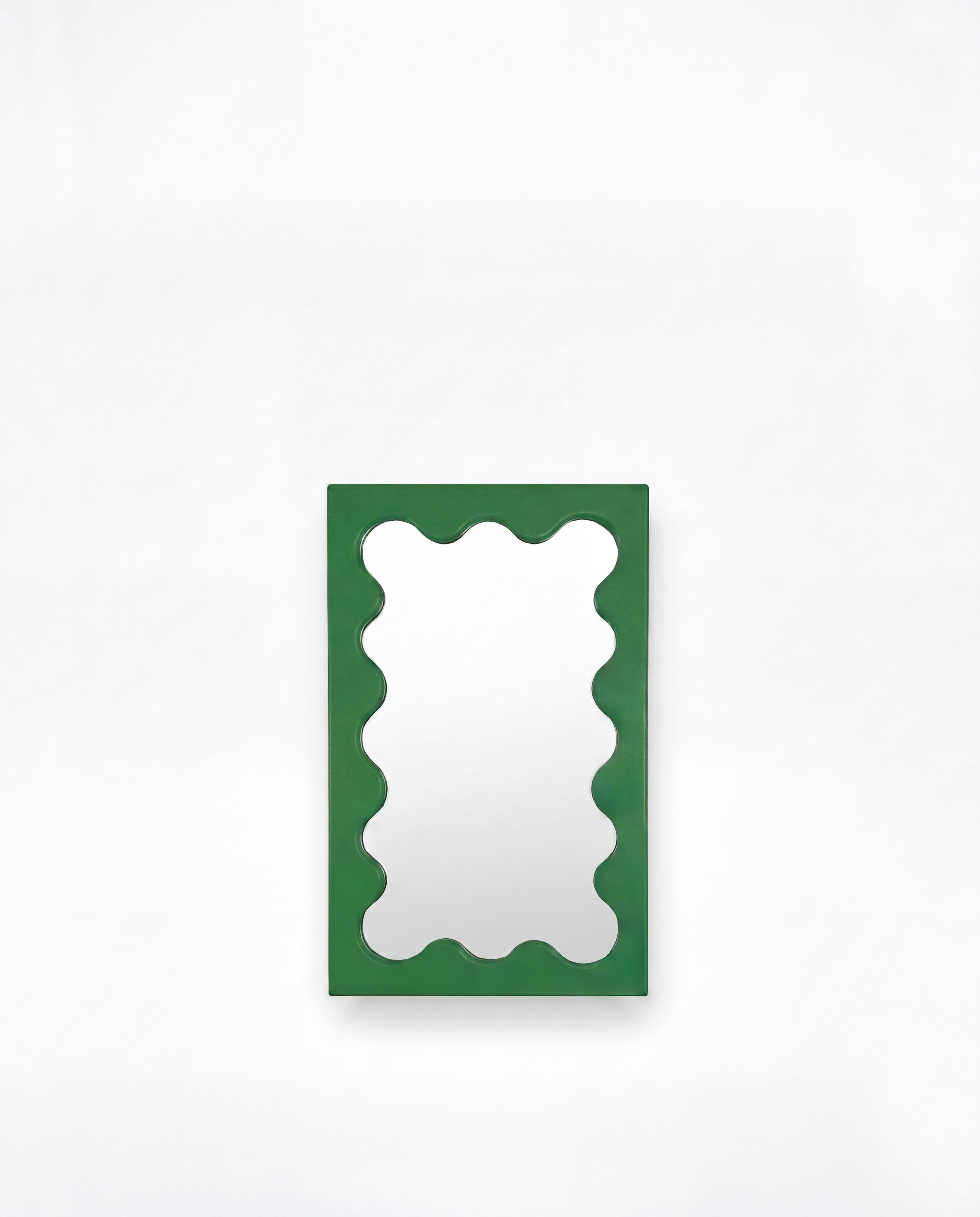 Curvy Mirror Micro Dark Green