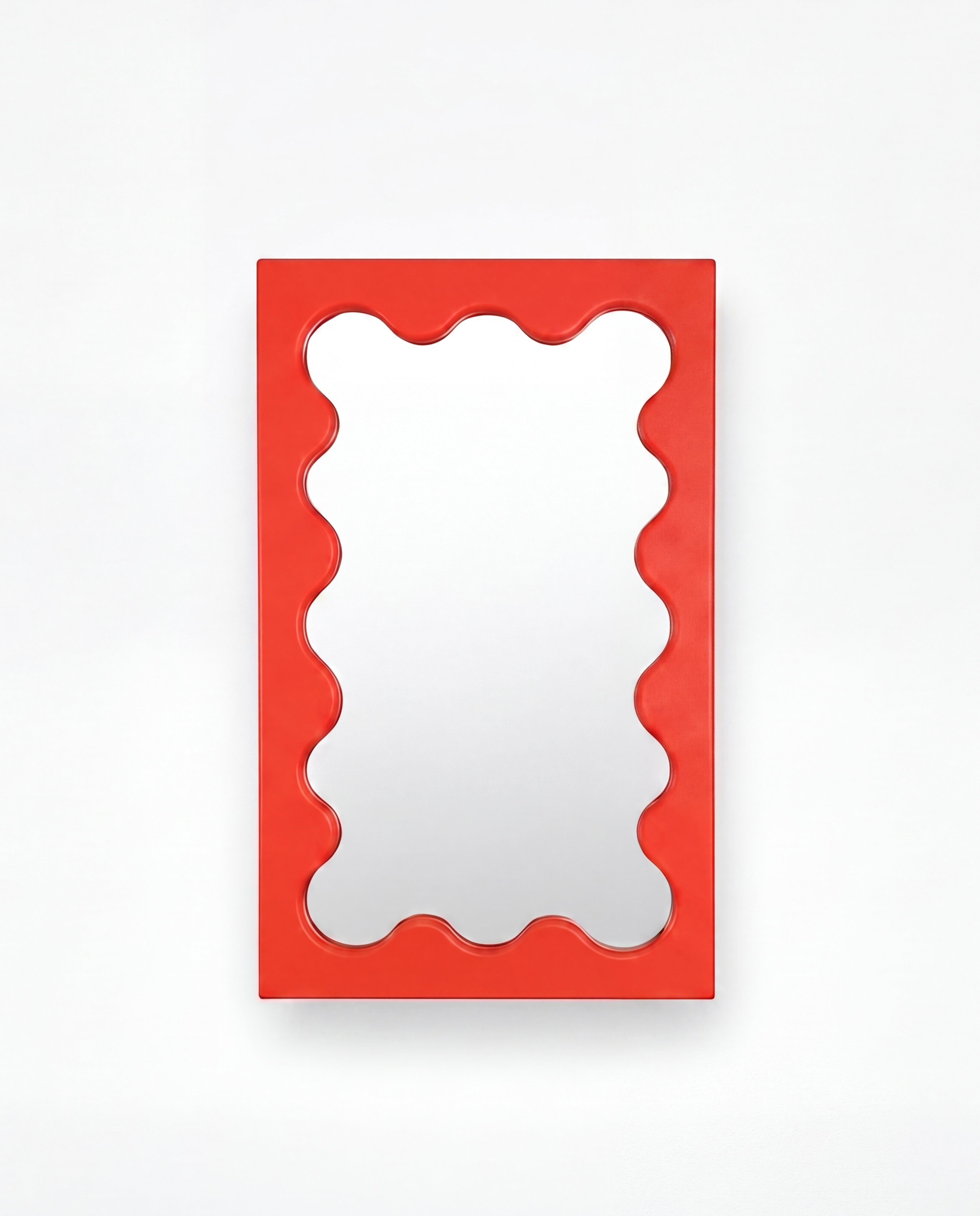 Curvy Mirror Mini Red