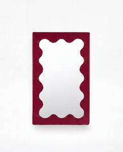 Curvy Mirror Mini Burgundy