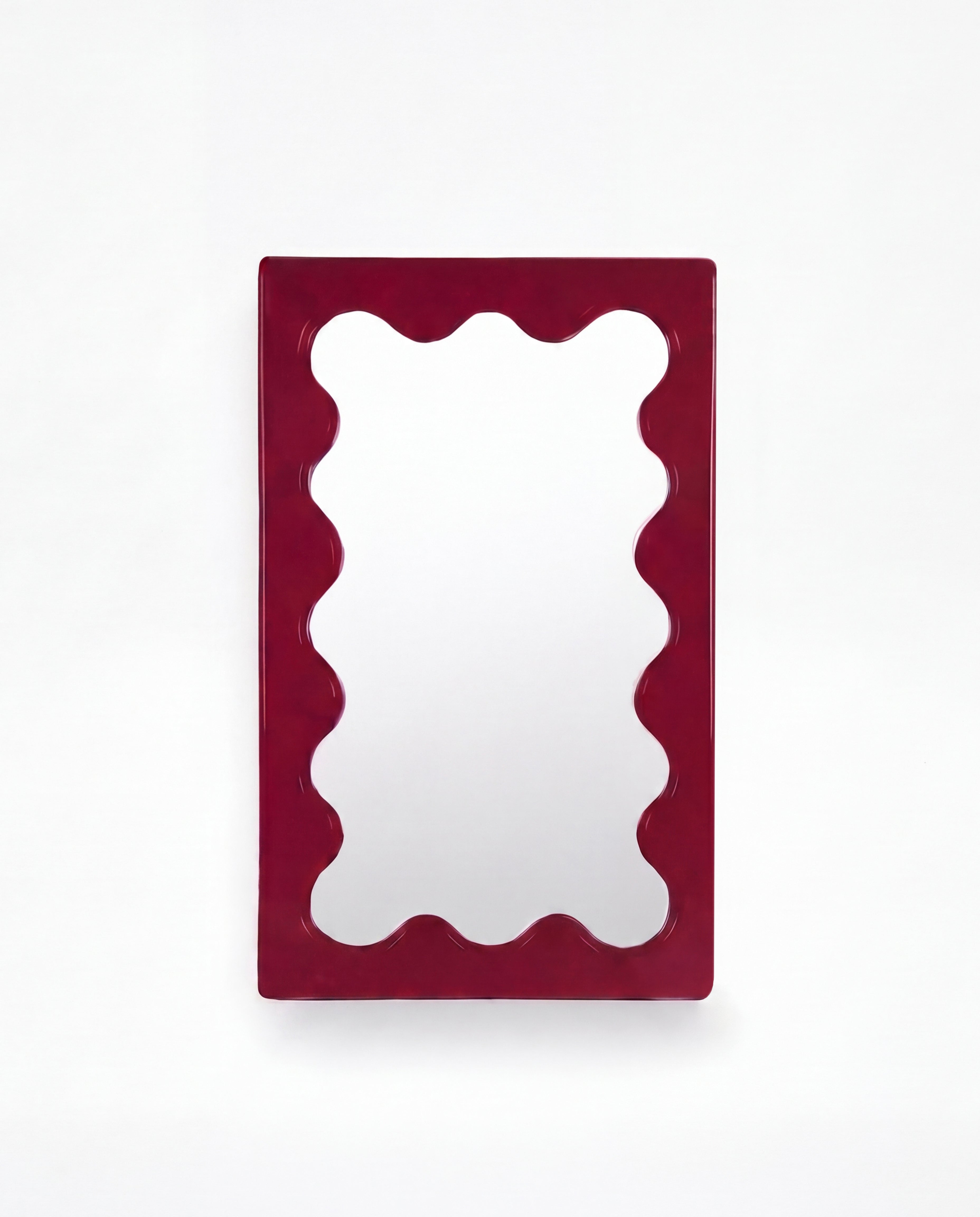 Curvy Mirror Mini Burgundy