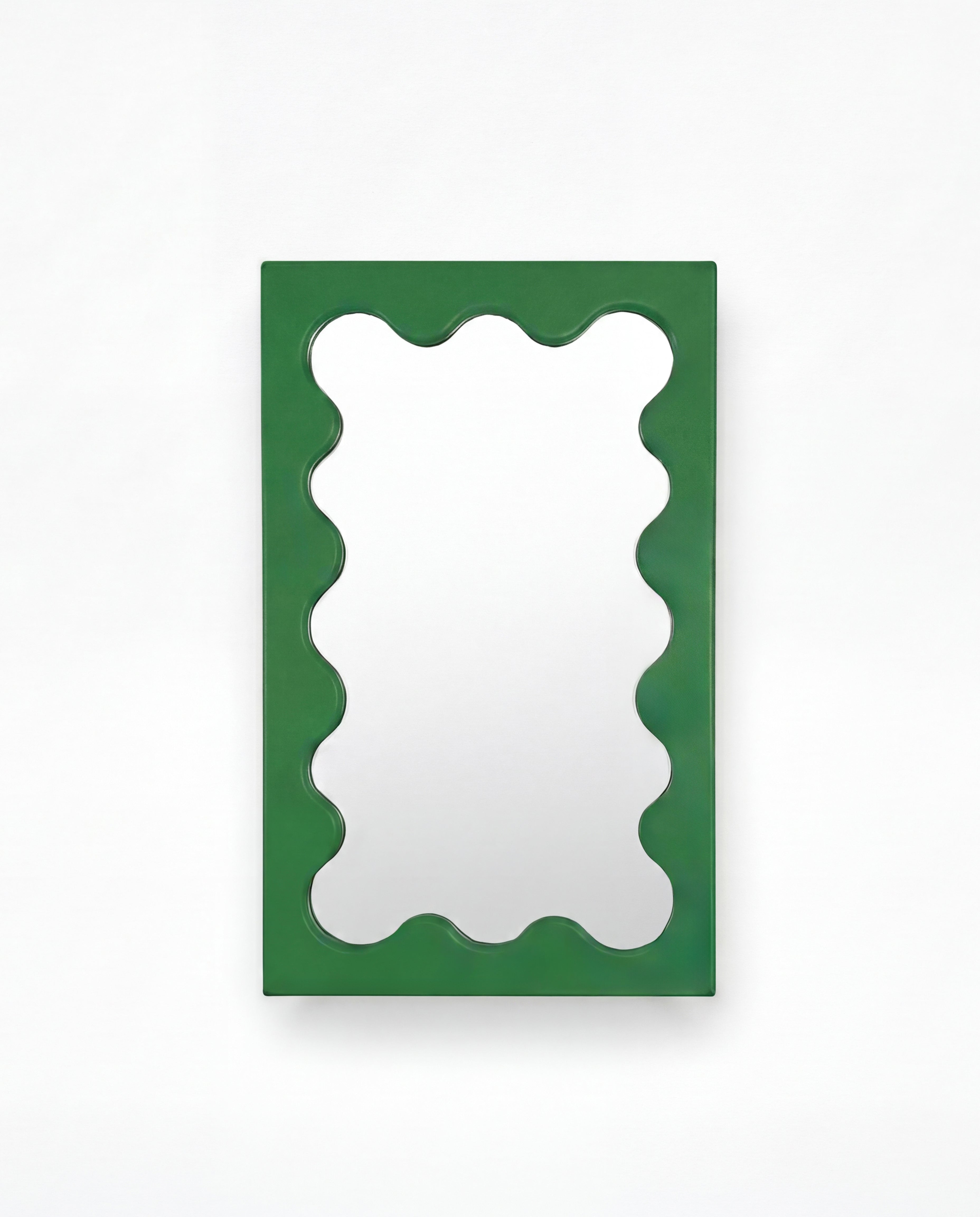 Curvy Mirror Mini Dark Green