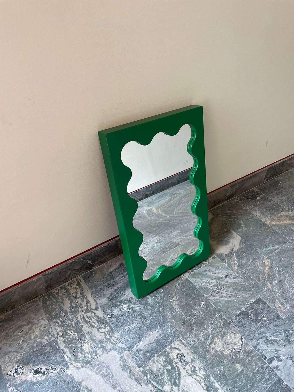 Curvy Mirror Mini Dark Green