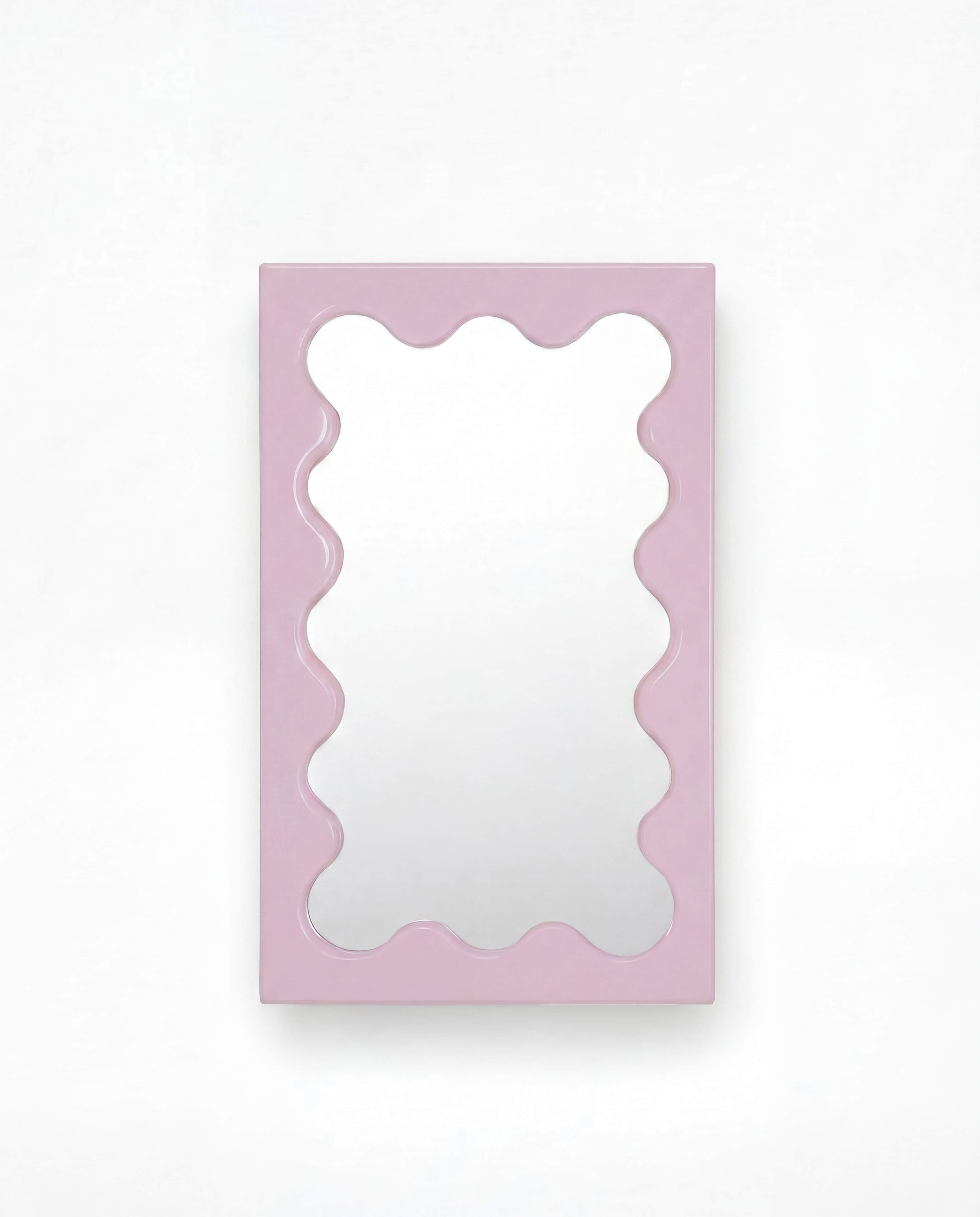 Curvy Mirror Mini Pink