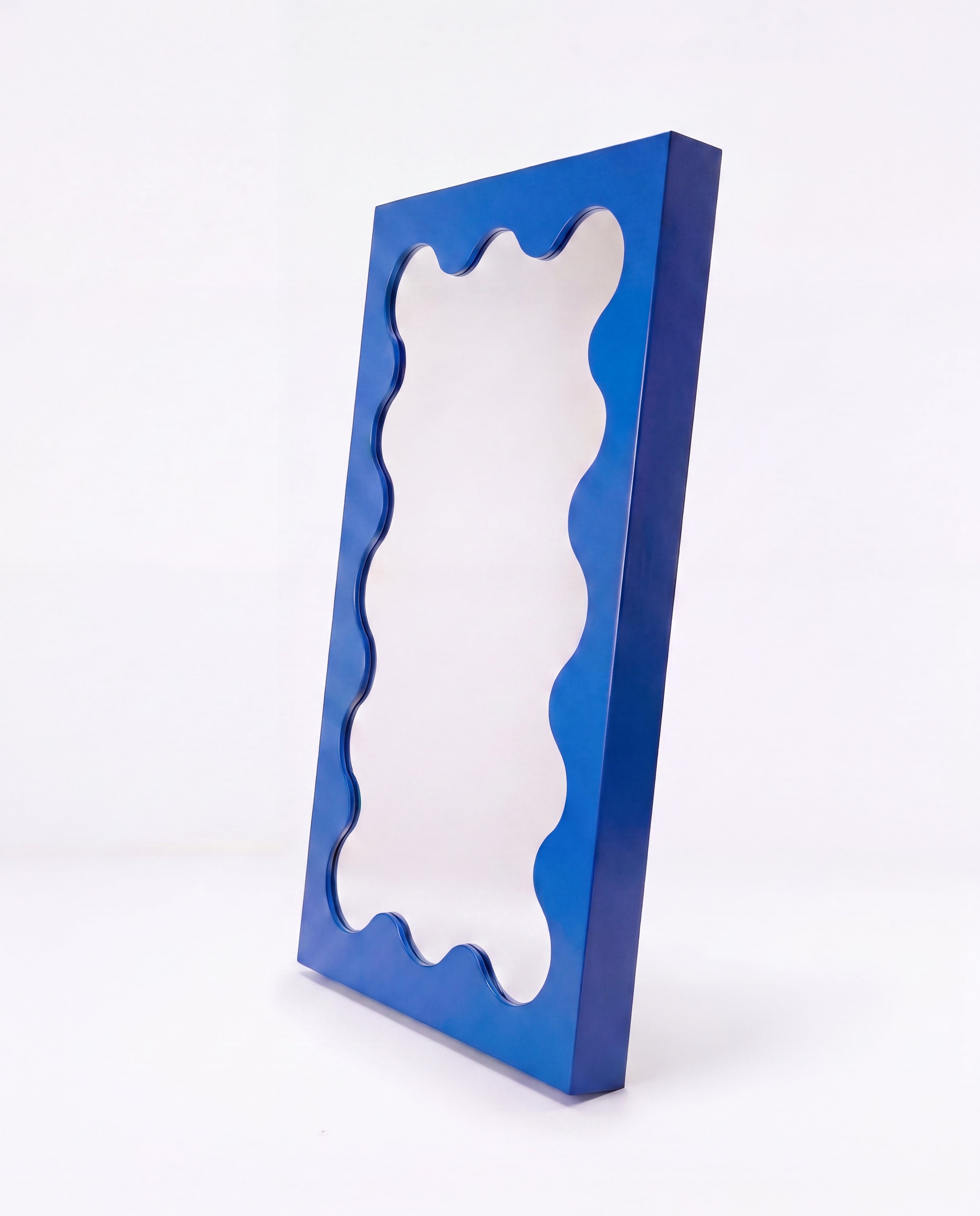 Curvy Mirror Cobalt Blue