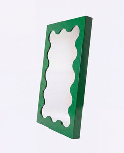 Curvy Mirror Dark Green
